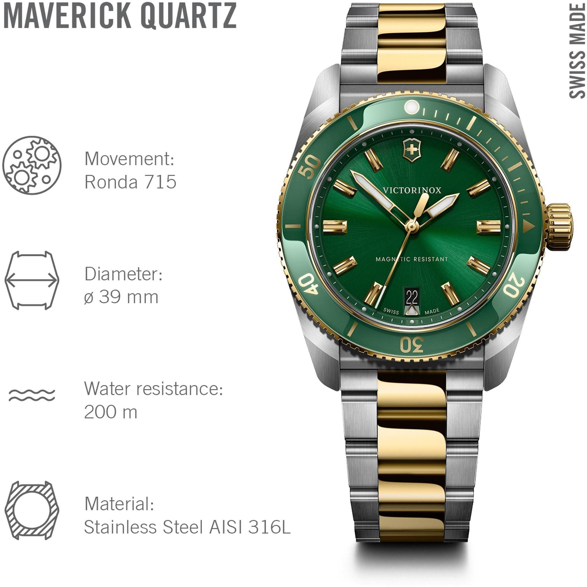 zegarek Victorinox 242101 srebrny Maverick - miniatura 9
