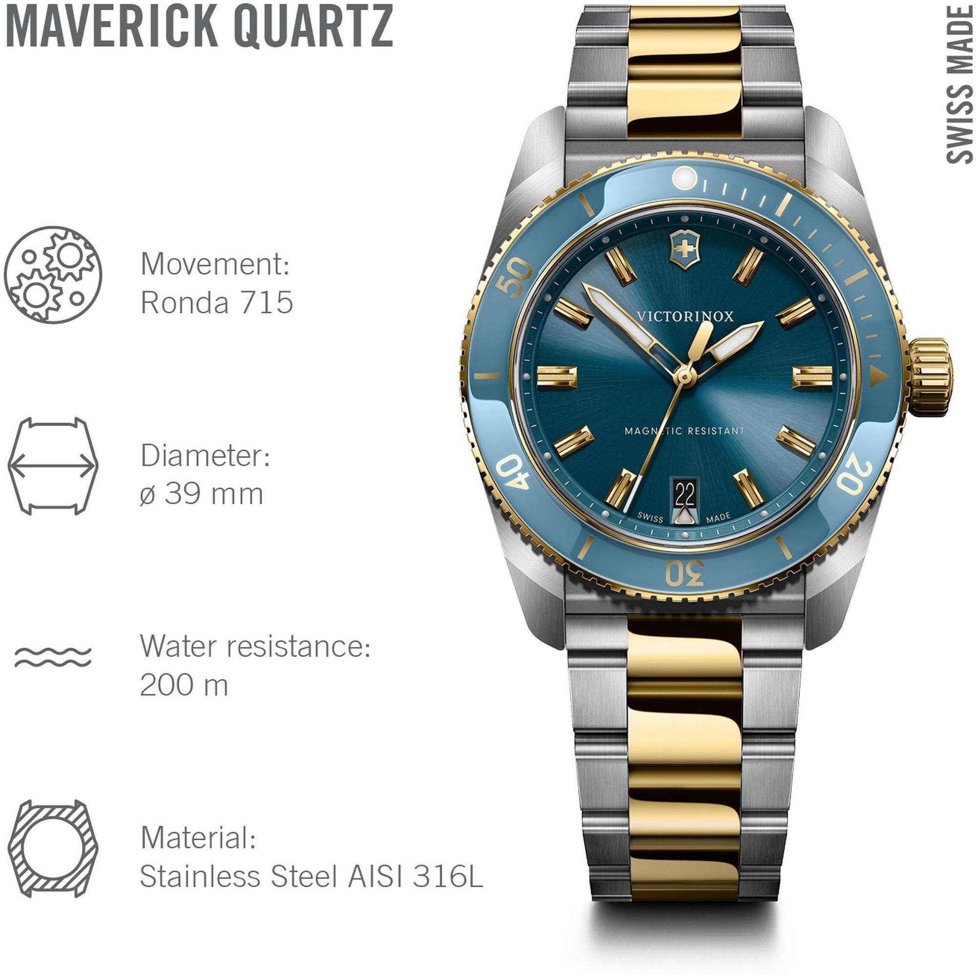 zegarek Victorinox 242103 srebrny Maverick - miniatura 9