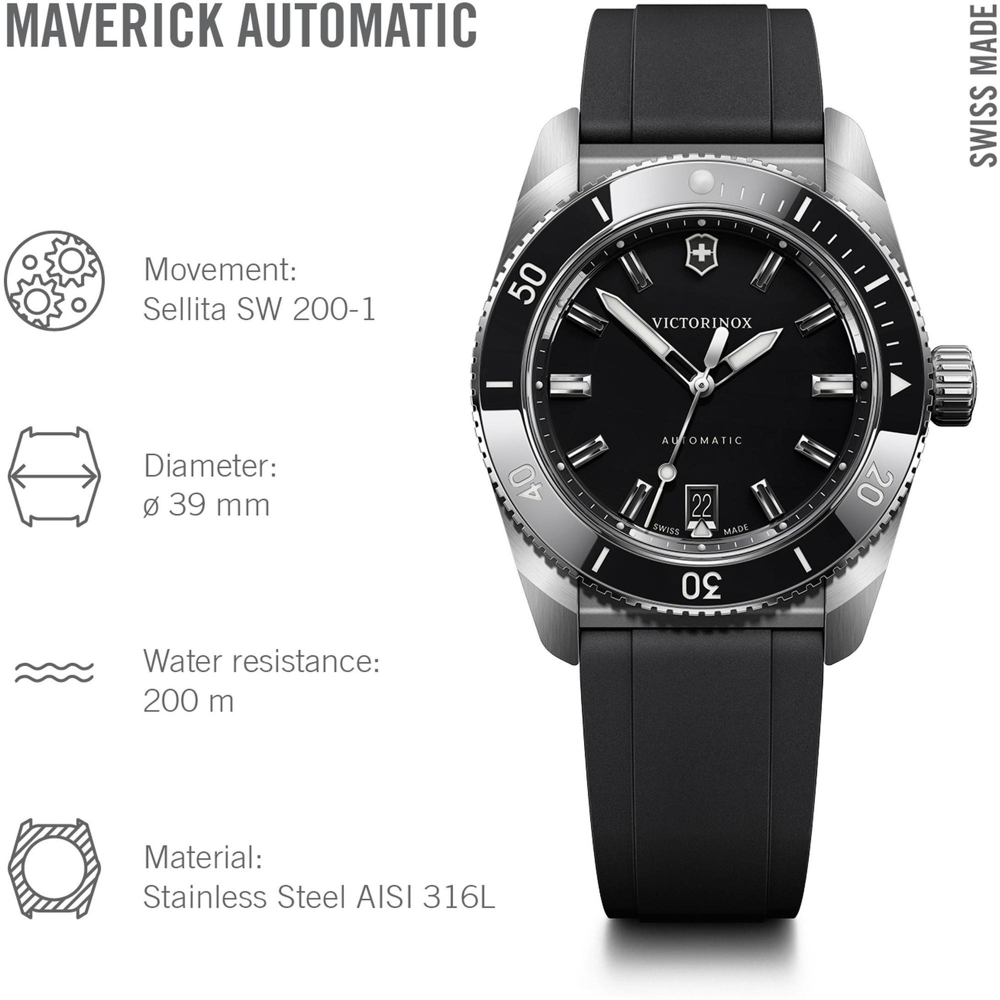 zegarek Victorinox 242104 srebrny Maverick - miniatura 9