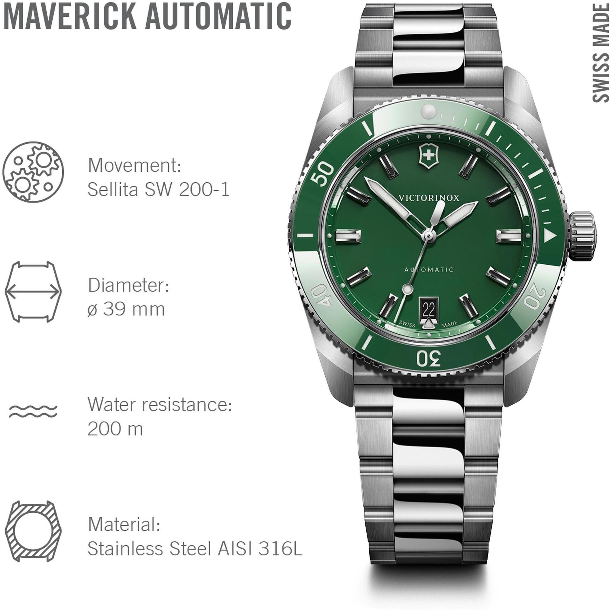 zegarek Victorinox 242107 srebrny Maverick - miniatura 9