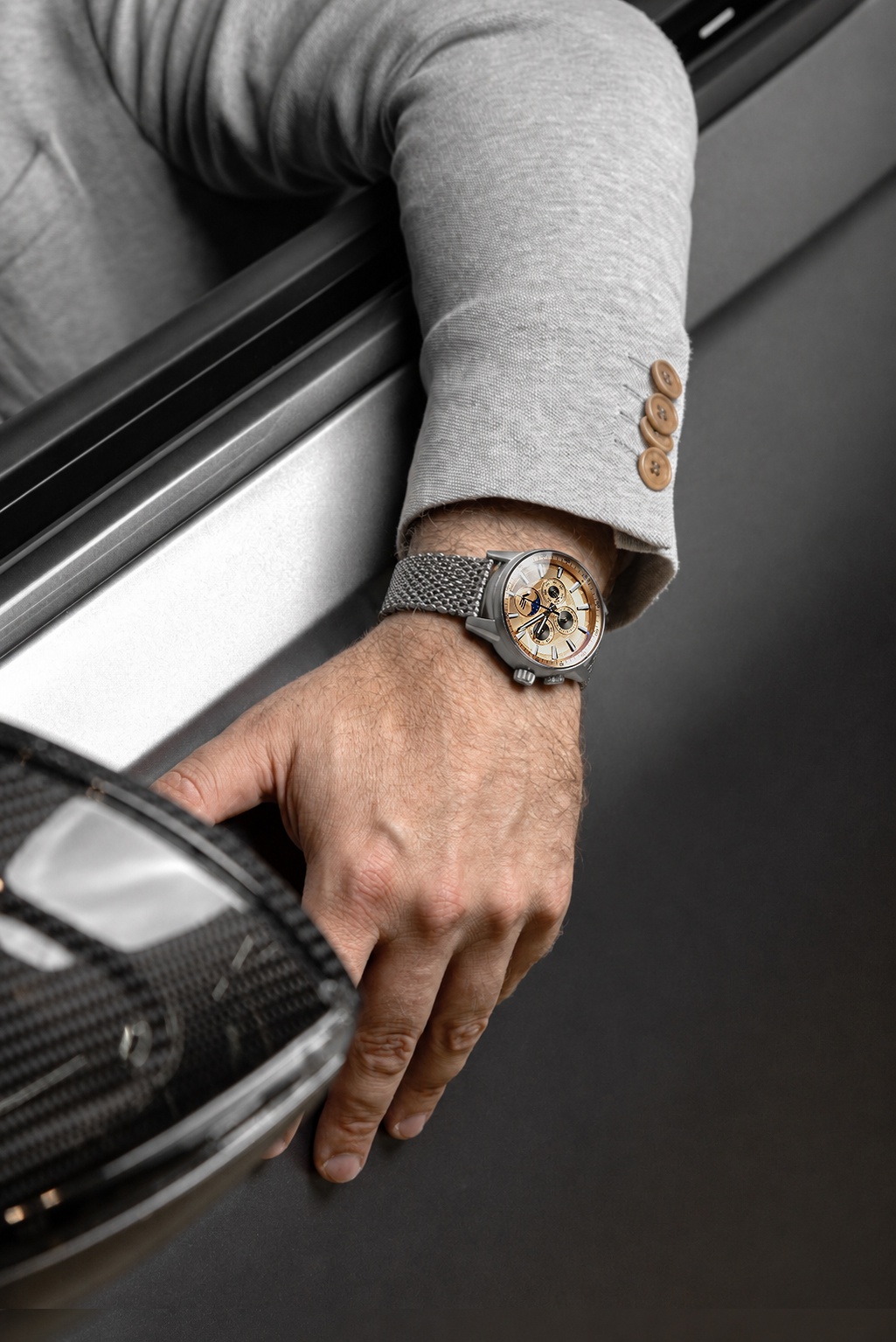 zegarek Vostok Europe 6P00-561A789B kwarcowy męski Limousine Limousine 43mm Generation 2 Multifunction Moonphase - miniatura 5