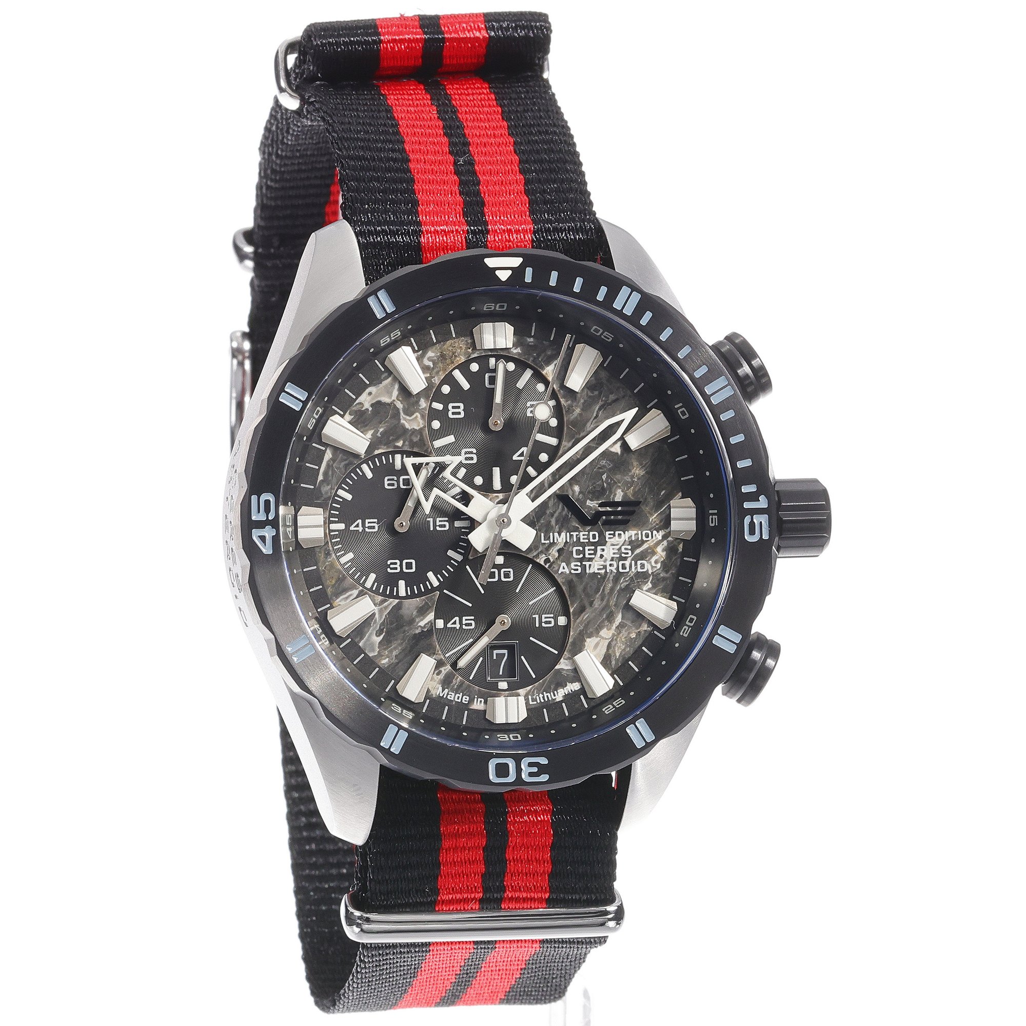zegarek Vostok Europe 6S10-320E693N Almaz Chrono Ceres Asteroid Special Edition męski z chronograf Almaz - miniatura 3