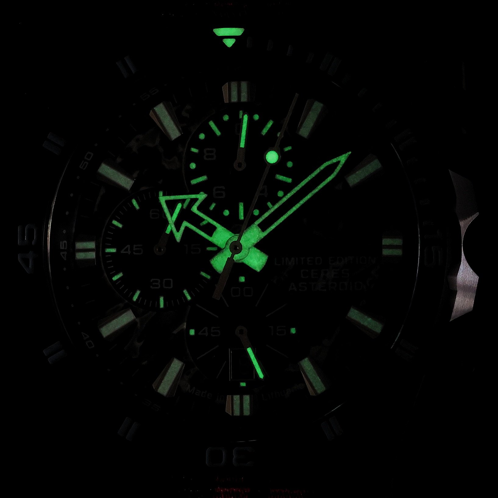 zegarek Vostok Europe 6S10-320E693N kwarcowy męski Almaz Almaz Chrono Ceres Asteroid Special Edition - miniatura 5