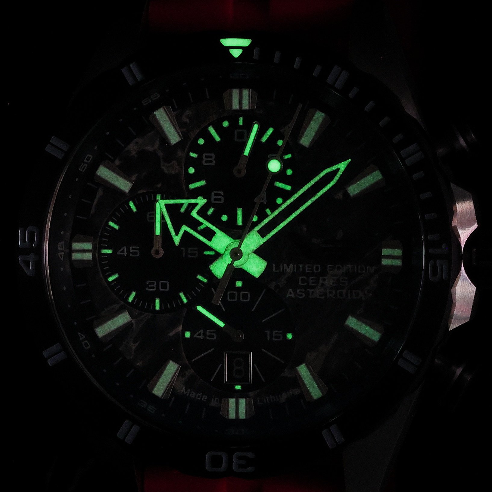 zegarek Vostok Europe 6S10-320E693SR kwarcowy męski Almaz Almaz Chrono Ceres Asteroid Special Edition
