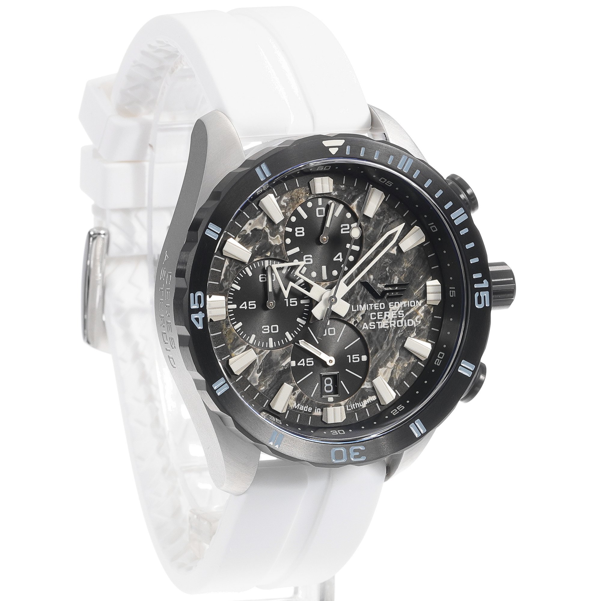 zegarek Vostok Europe 6S10-320E693SW Almaz Chrono Ceres Asteroid Special Edition męski z chronograf Almaz - miniatura 3