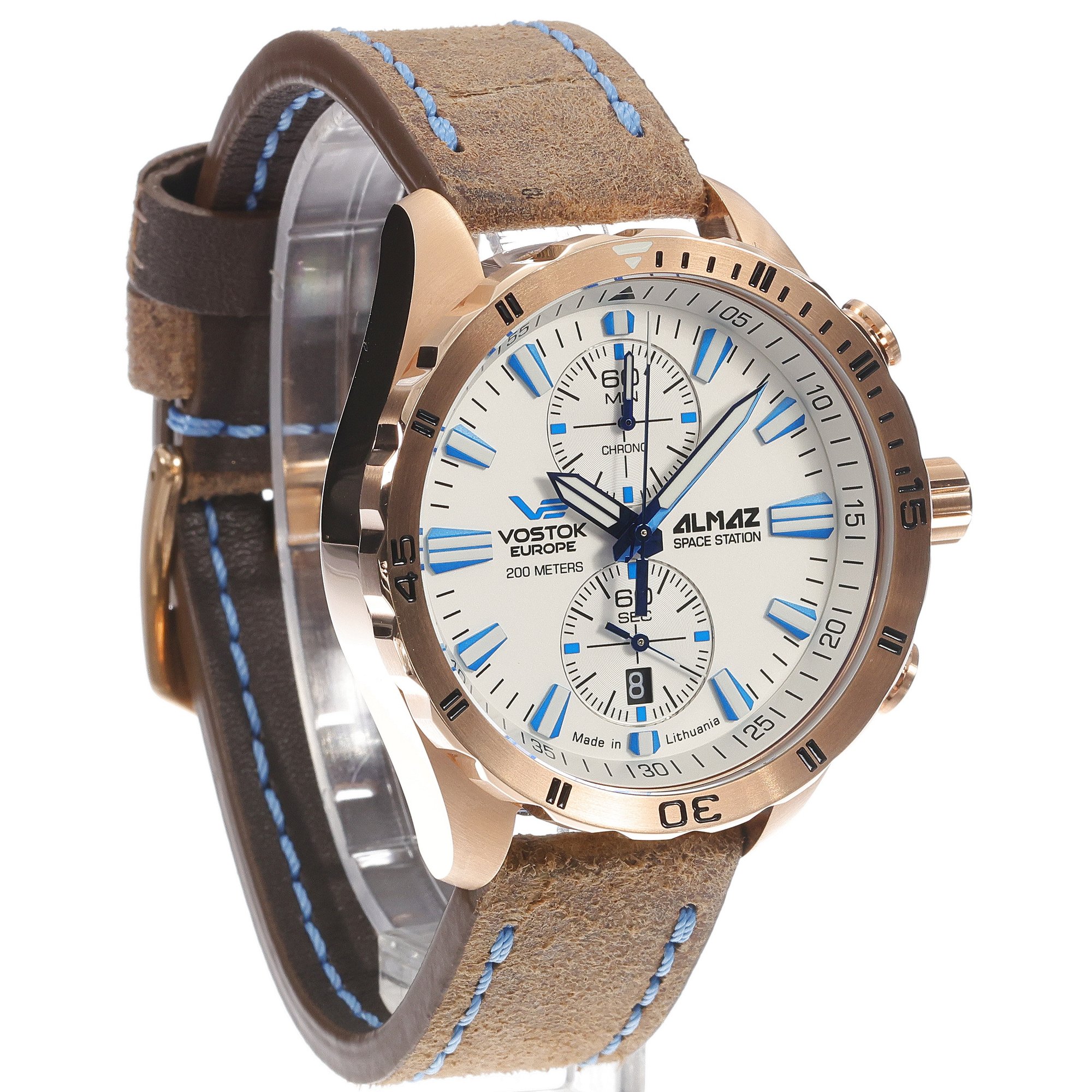 zegarek Vostok Europe 6S11-320B676LB męski z chronograf Almaz - miniatura 3