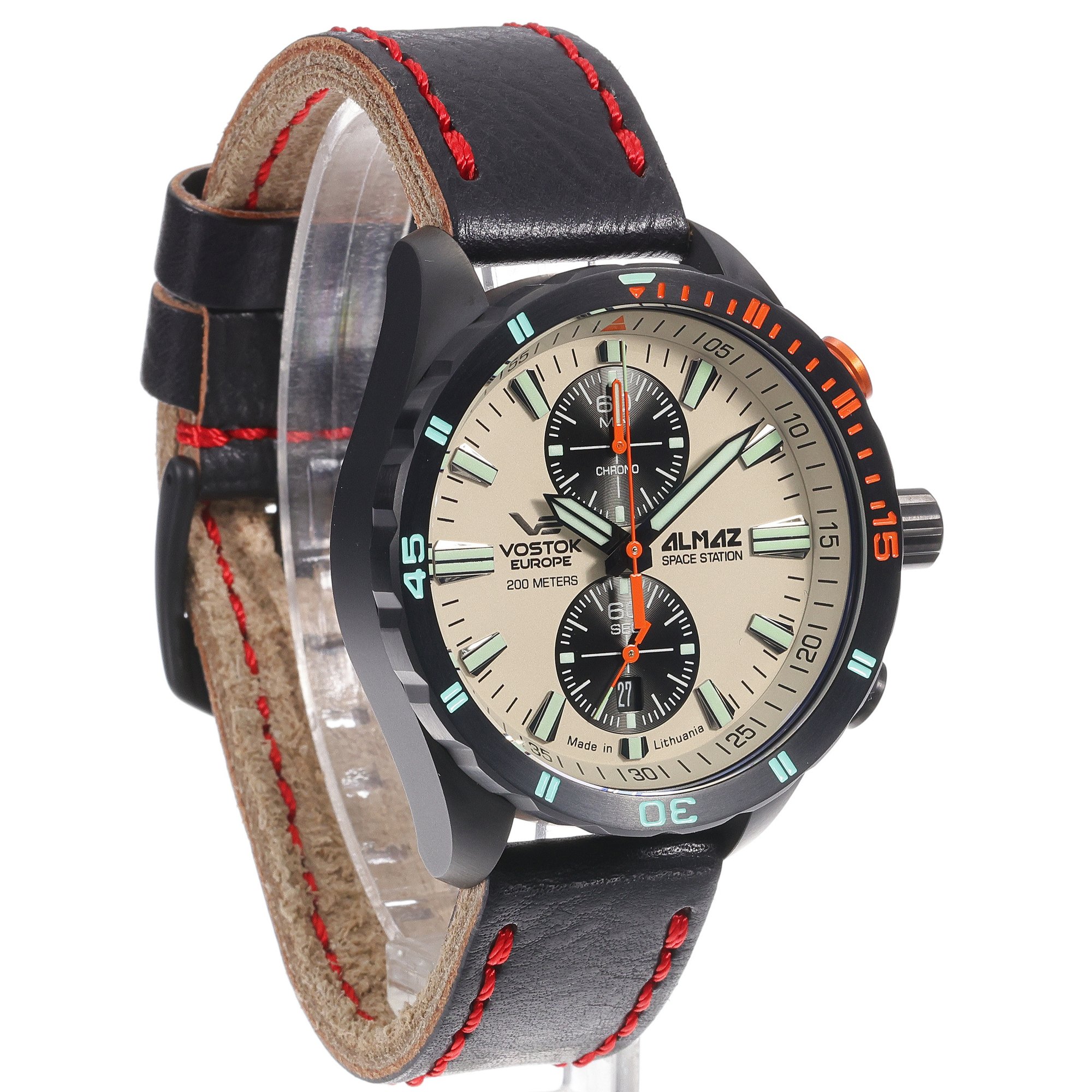 zegarek Vostok Europe 6S11-320C677LB męski z chronograf Almaz - miniatura 3