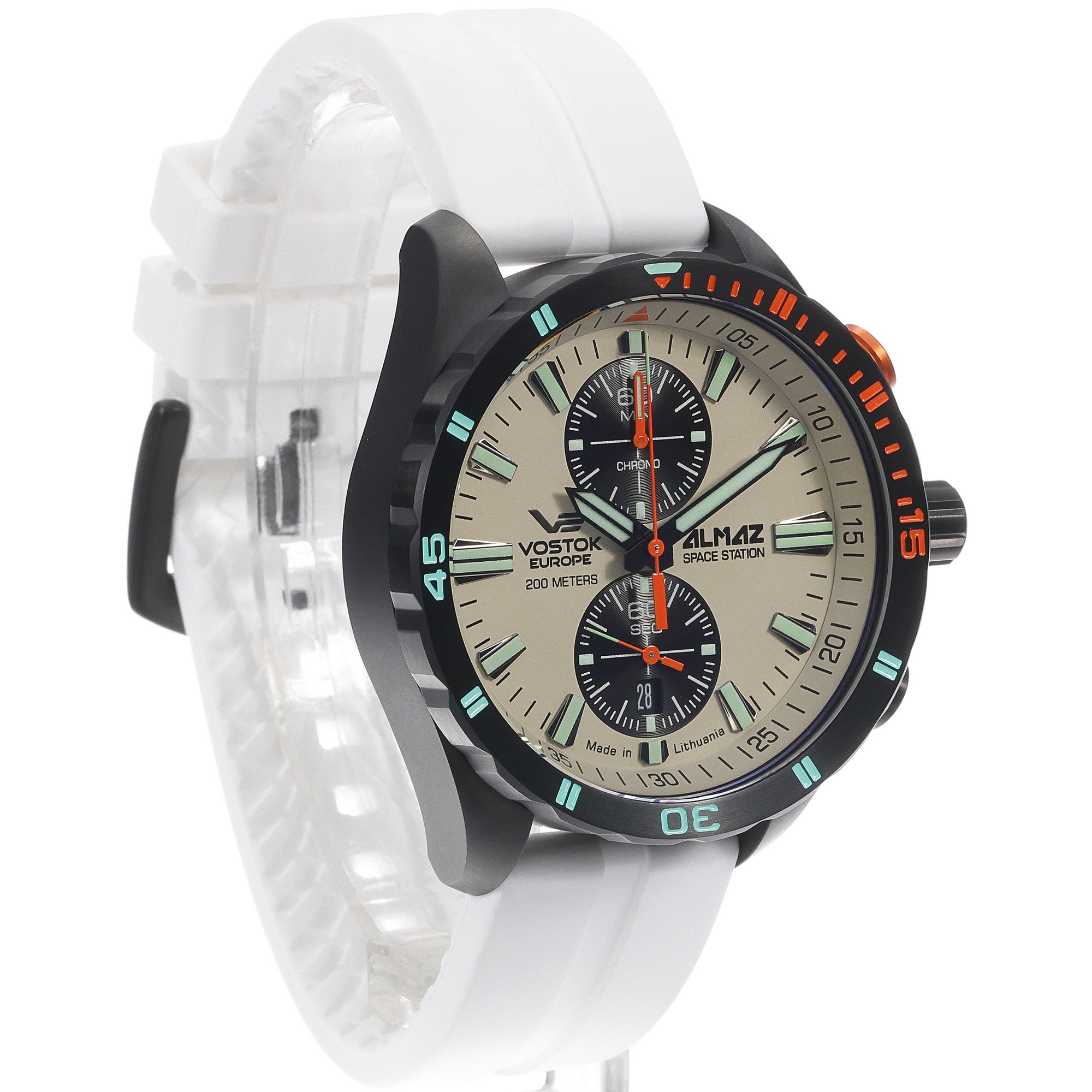 zegarek Vostok Europe 6S11-320C677SW męski z chronograf Almaz - miniatura 3