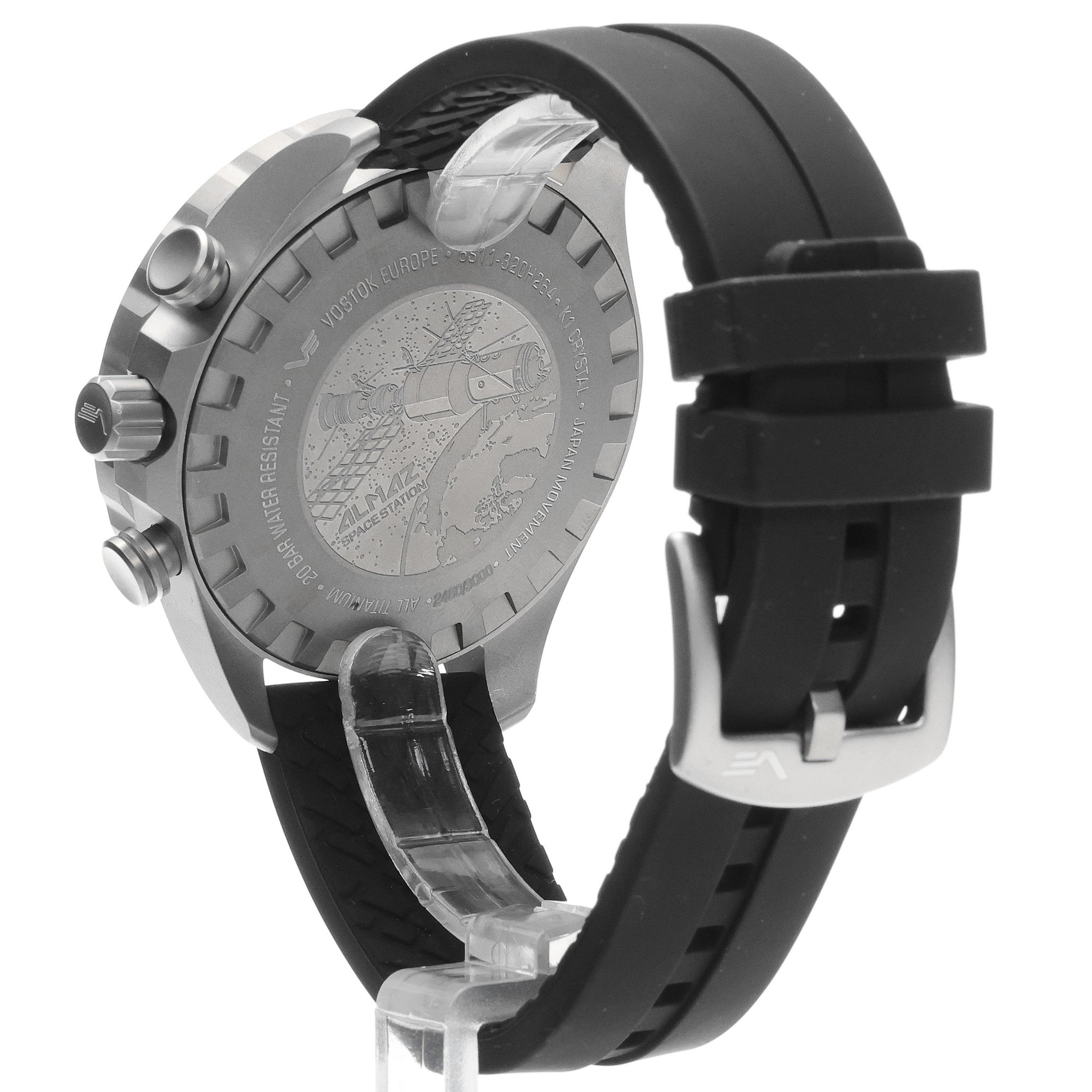 zegarek Vostok Europe 6S11-320H264SB Almaz Space Station Chrono Titanium męski z chronograf Almaz - miniatura 4