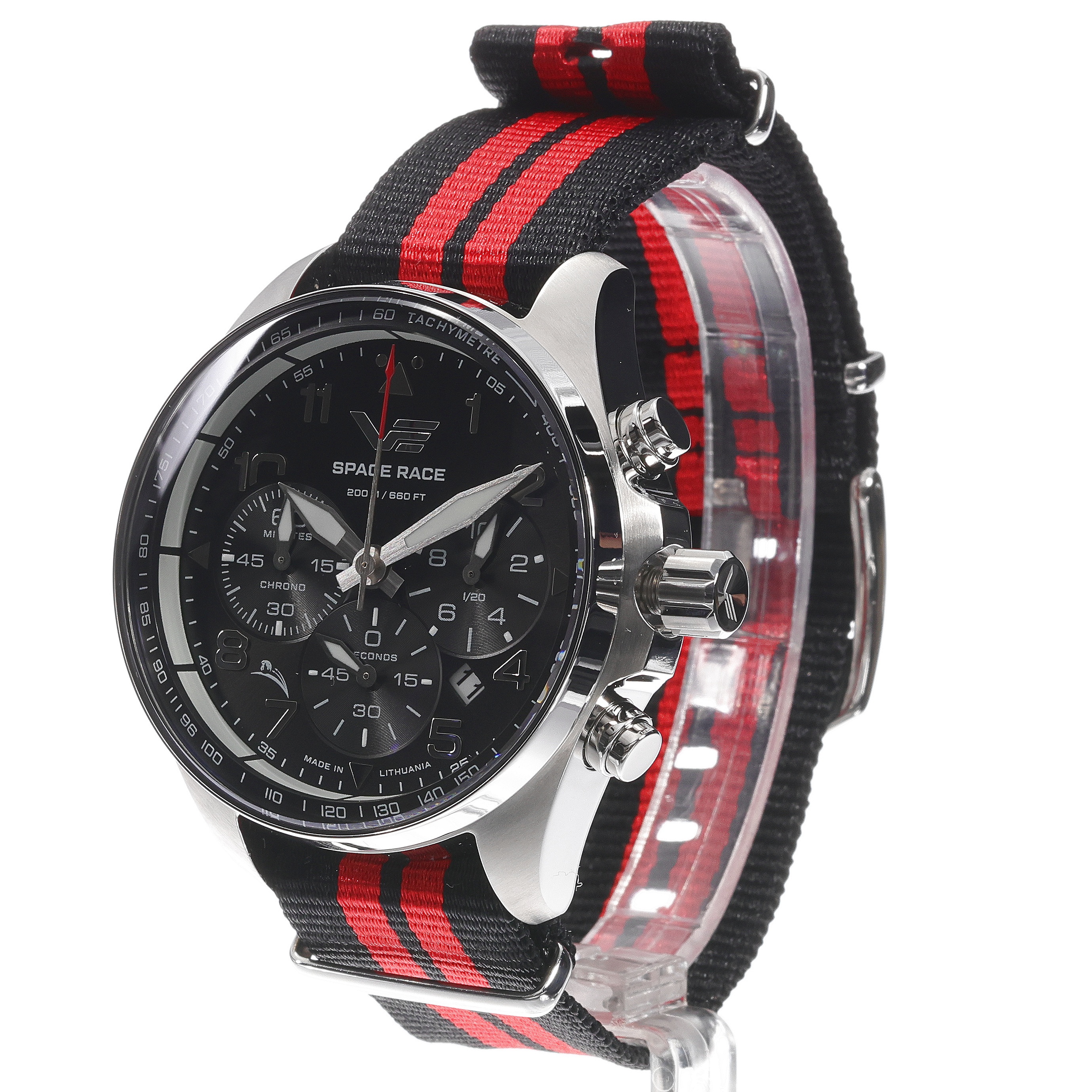 zegarek Vostok Europe 6S20-325A741NBR kwarcowy męski Space Race Space Race Black Chrono - miniatura 4