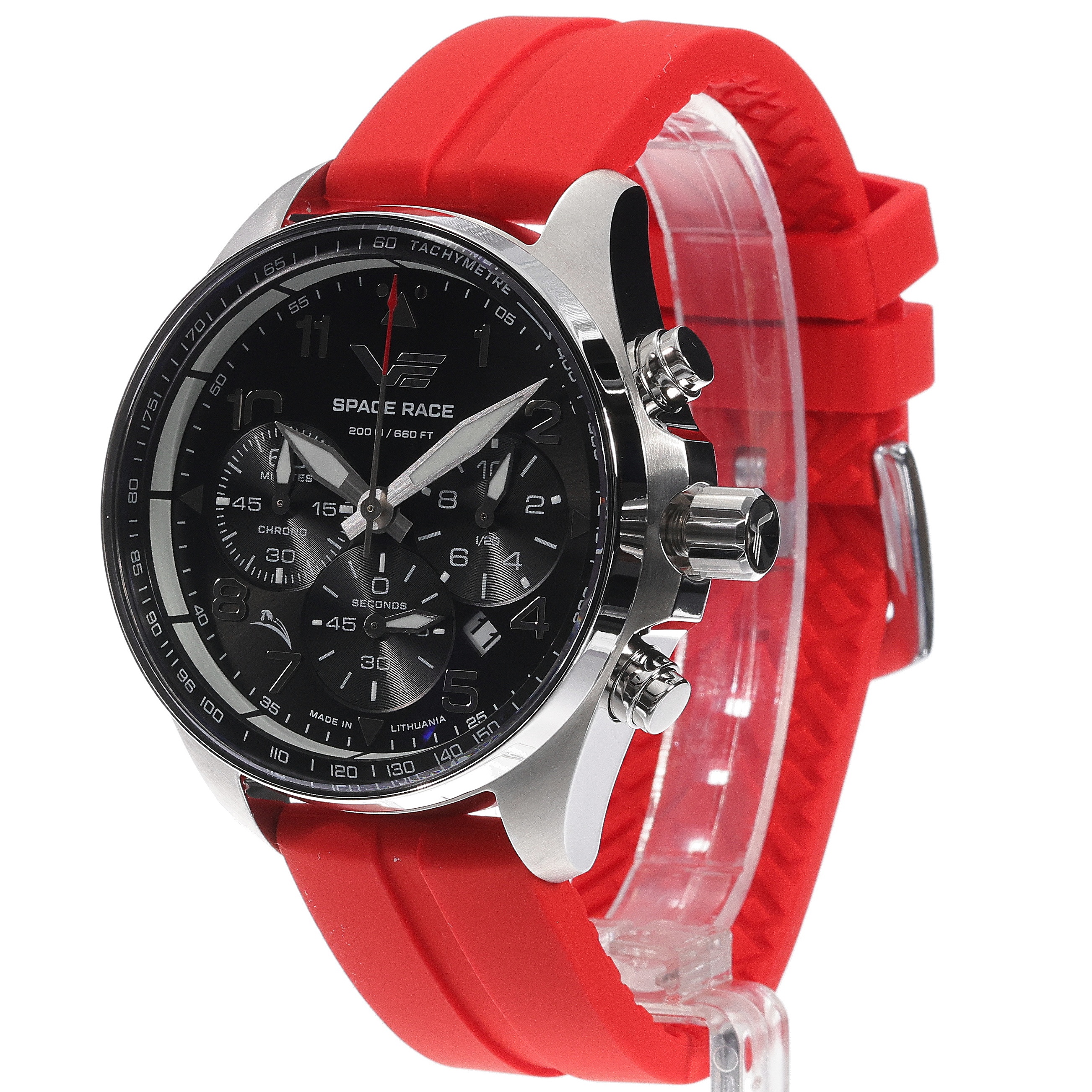zegarek Vostok Europe 6S20-325A741SR kwarcowy męski Space Race Space Race Black Chrono