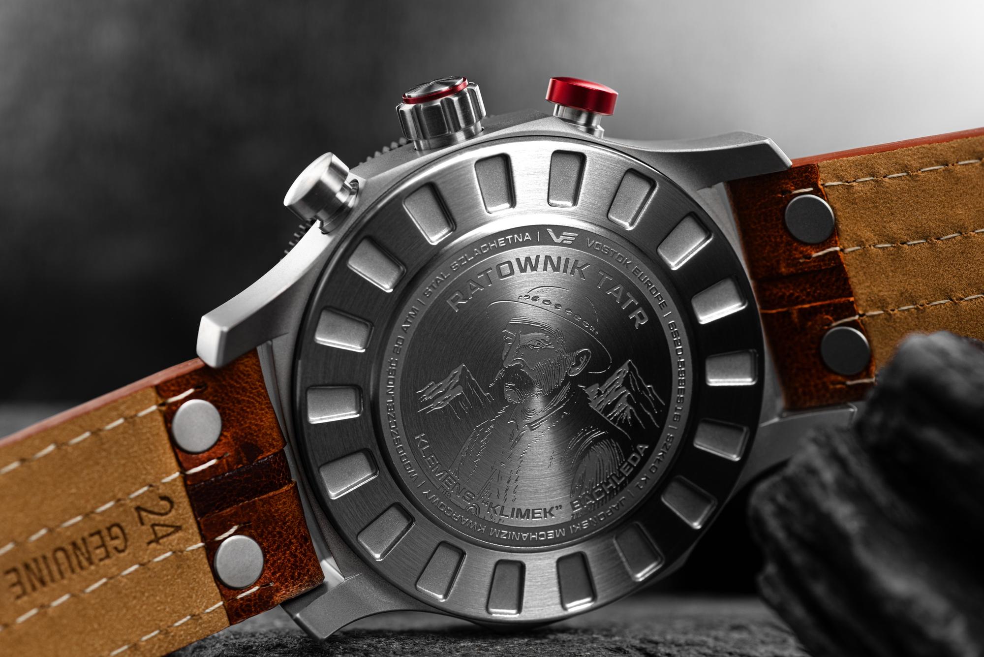 zegarek Vostok Europe 6S20-598ES16 kwarcowy męski Expedition Expedition 48mm Ratownik Tatr Klemens Klimek Bachleda Limited Edition - miniatura 5