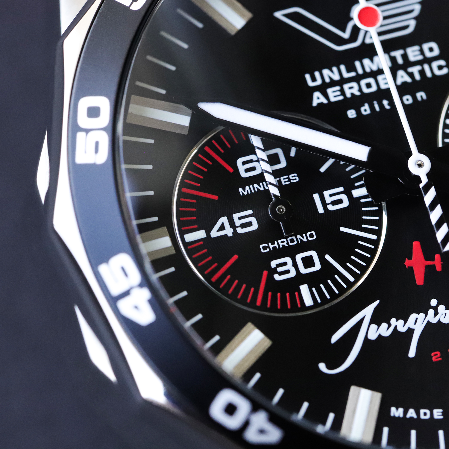 zegarek Vostok Europe 6S21-225A464 Rocket N-1 Chrono Jurgis Kairys Special Edition męski z tachometr N1 Rocket - miniatura 3