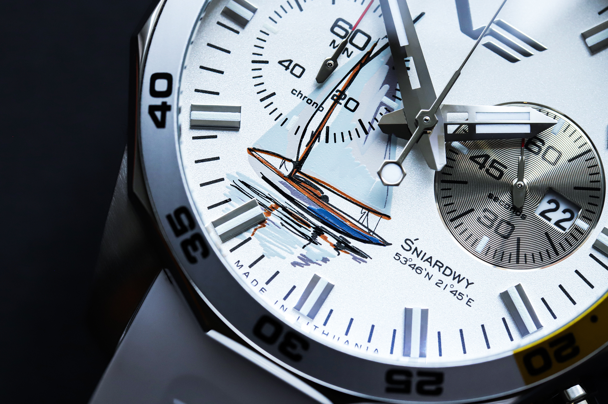 zegarek Vostok Europe 6S21-225A467 kwarcowy męski N1 Rocket Mazury - Jezioro Śniardwy - Rocket N-1 Chrono