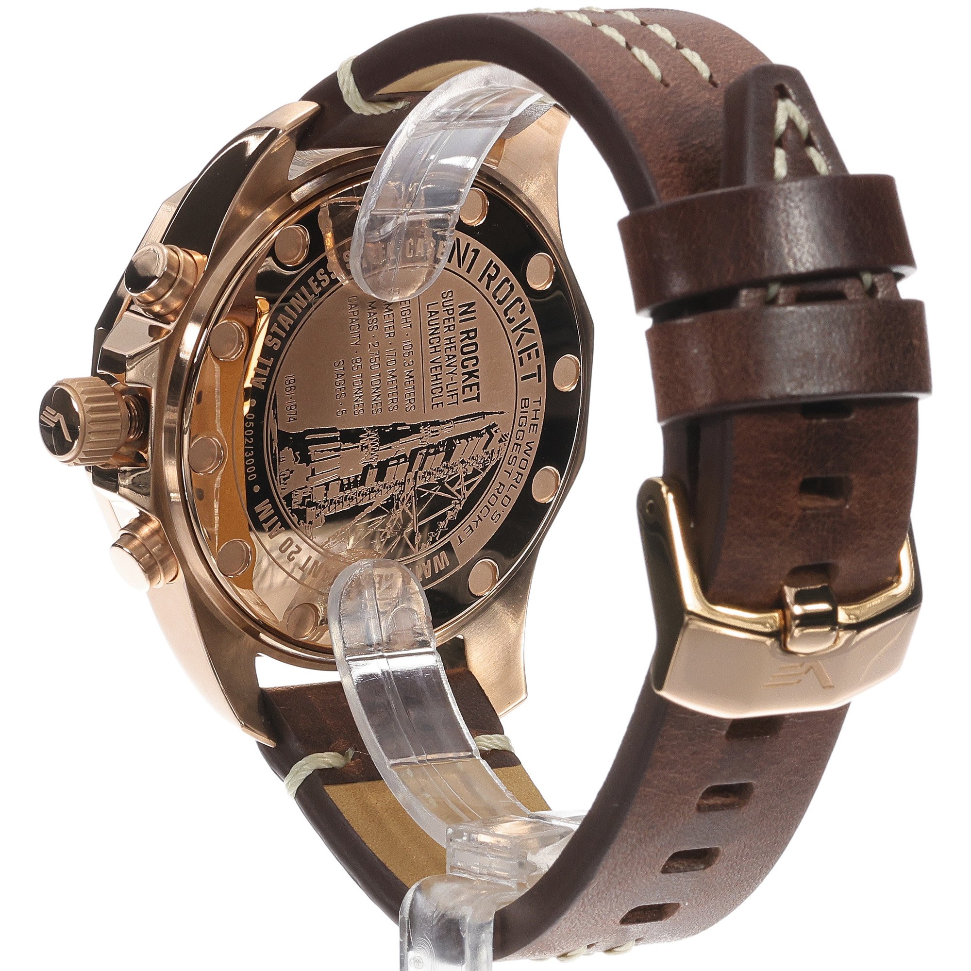 zegarek Vostok Europe 6S21-225B619 kwarcowy męski N1 Rocket Rocket N-1 Chrono