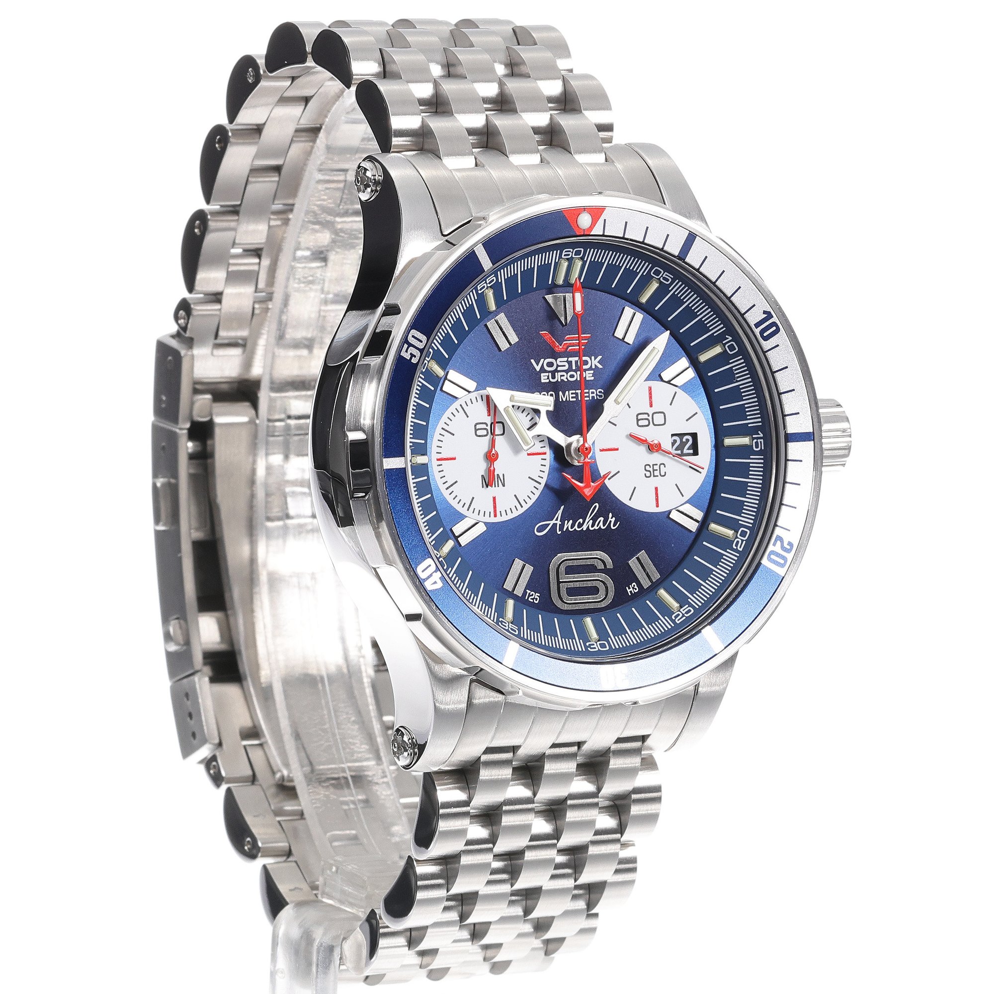 zegarek Vostok Europe 6S21-510A583B Anchar Chrono Anchar mineralne utwardzane - miniatura 3