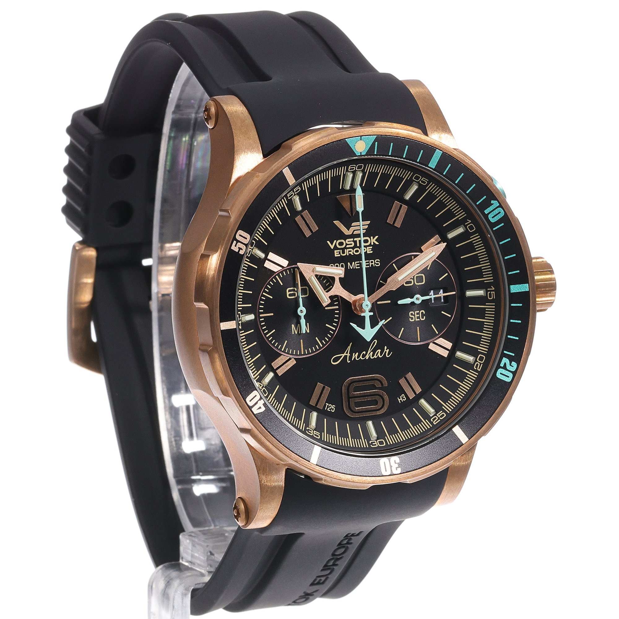 zegarek Vostok Europe 6S21-510O585S Anchar Chrono Bronze Anchar mineralne utwardzane - miniatura 3