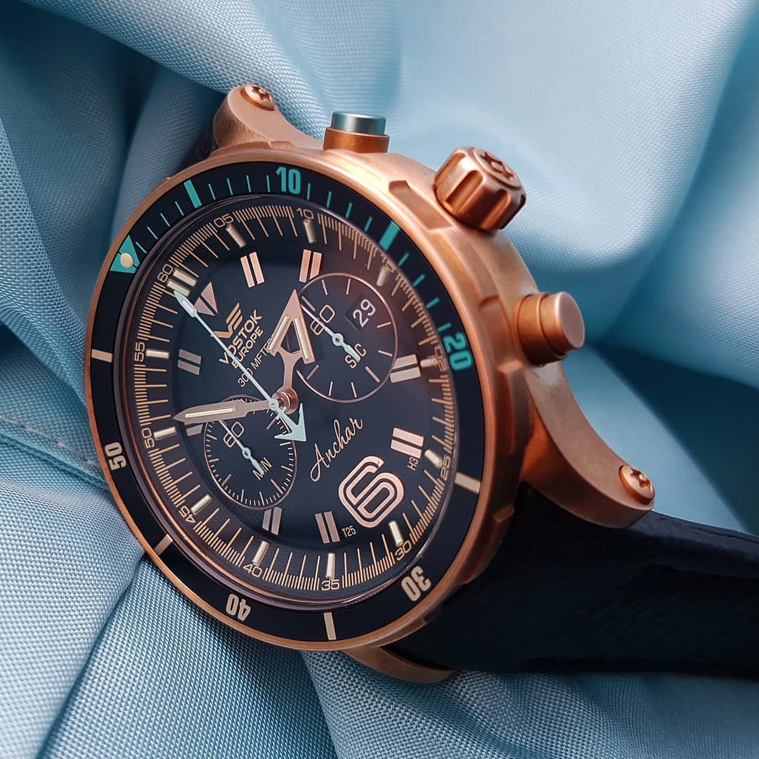 zegarek Vostok Europe 6S21-510O585S Anchar Chrono Bronze męski z chronograf Anchar - miniatura 7