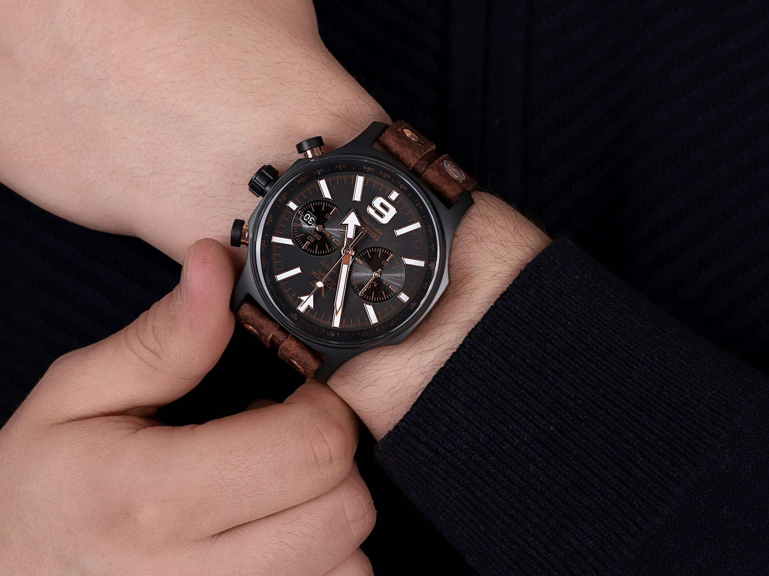 zegarek Vostok Europe 6S21-5953230 czarny Expedition - miniatura 4