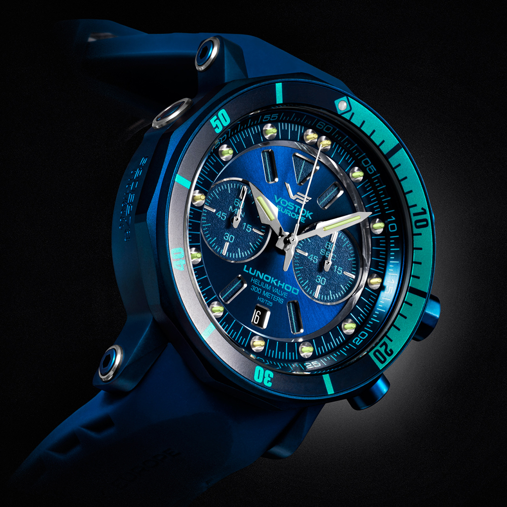 zegarek Vostok Europe 6S21-620E278S Lunokhod-2 Chrono męski z chronograf Lunokhod - miniatura 3