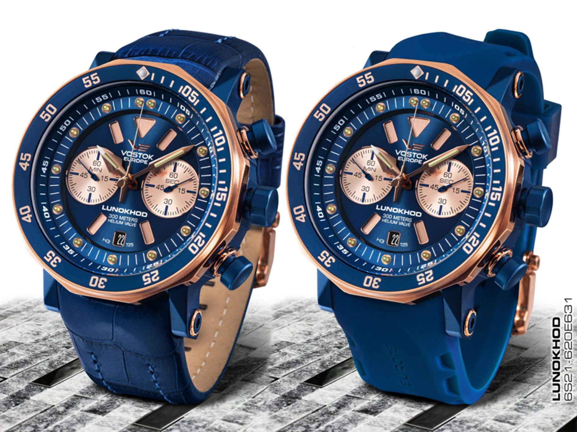 zegarek Vostok Europe 6S21-620E631 Lunokhod-2 Chrono męski z chronograf Lunokhod - miniatura 2