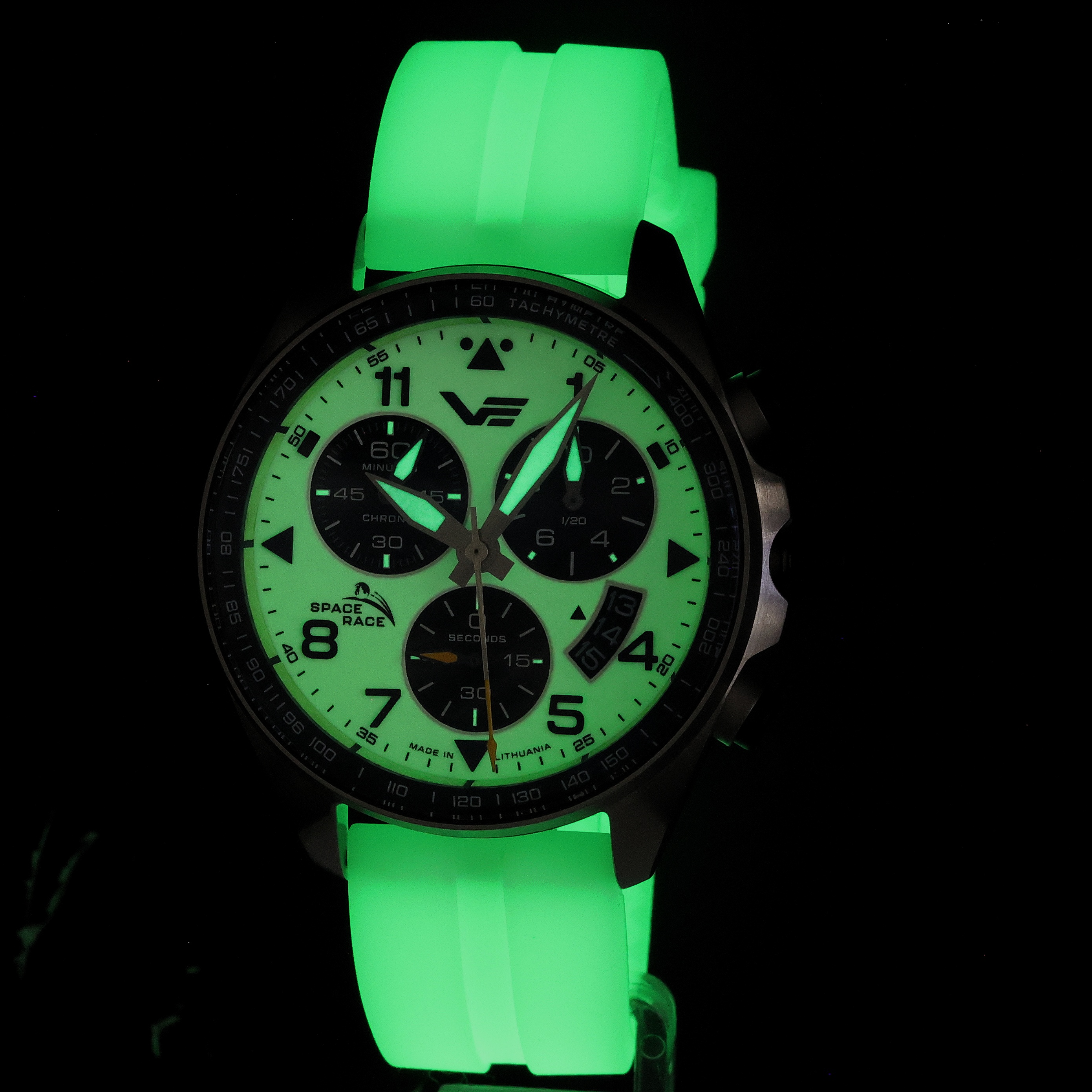 zegarek Vostok Europe 6S30-325A743SWL srebrny Space Race