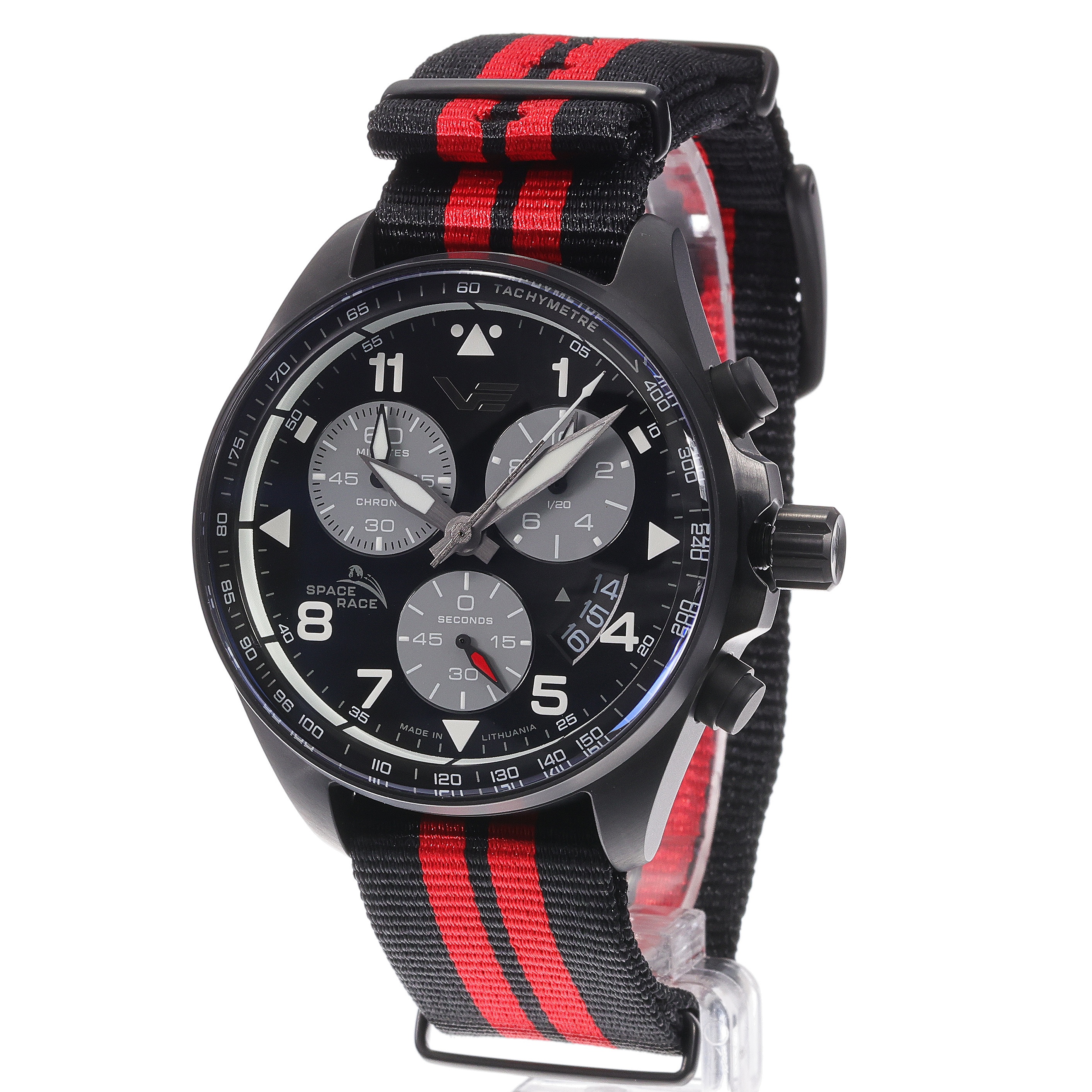 zegarek Vostok Europe 6S30-325C744NBR kwarcowy męski Space Race Space Race Full Black Chrono