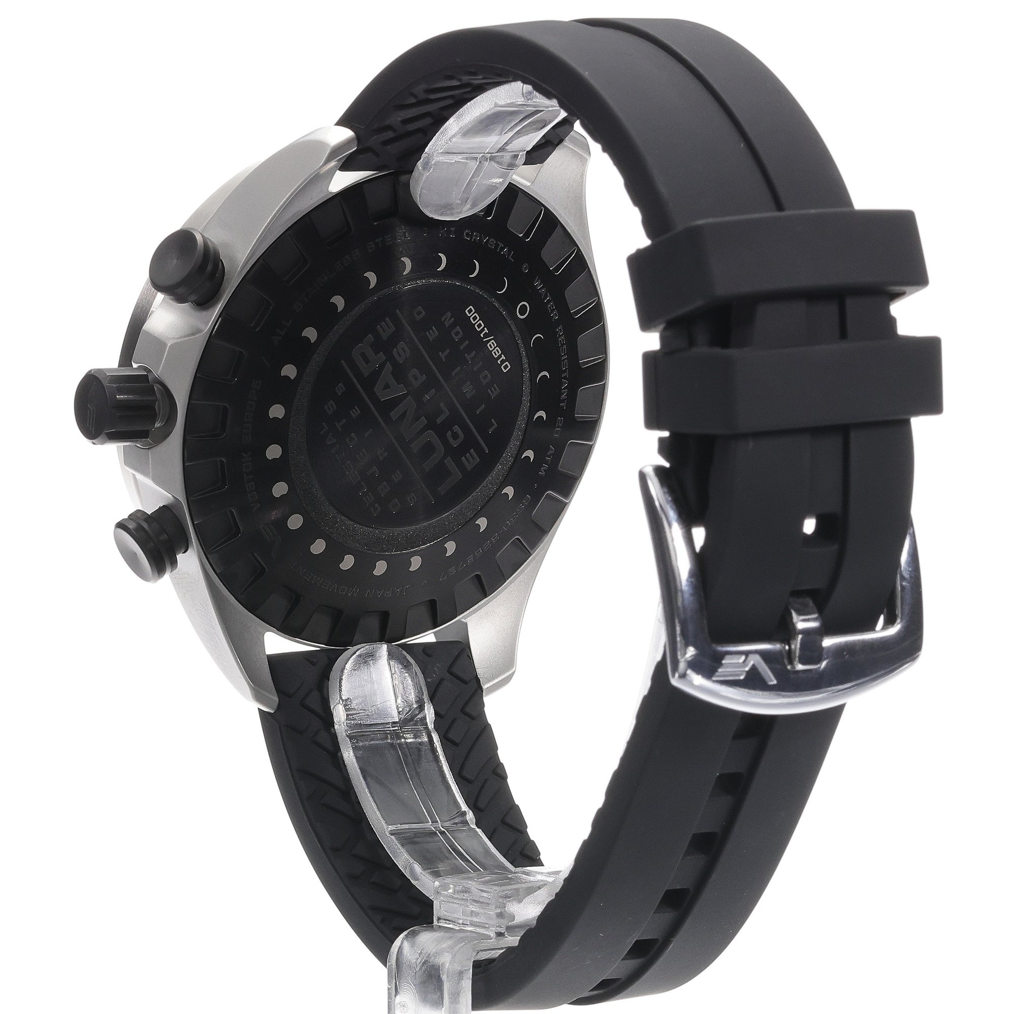 zegarek Vostok Europe 6S30-325E727S Lunar Eclipse męski z chronograf Celestial Objects - miniatura 4