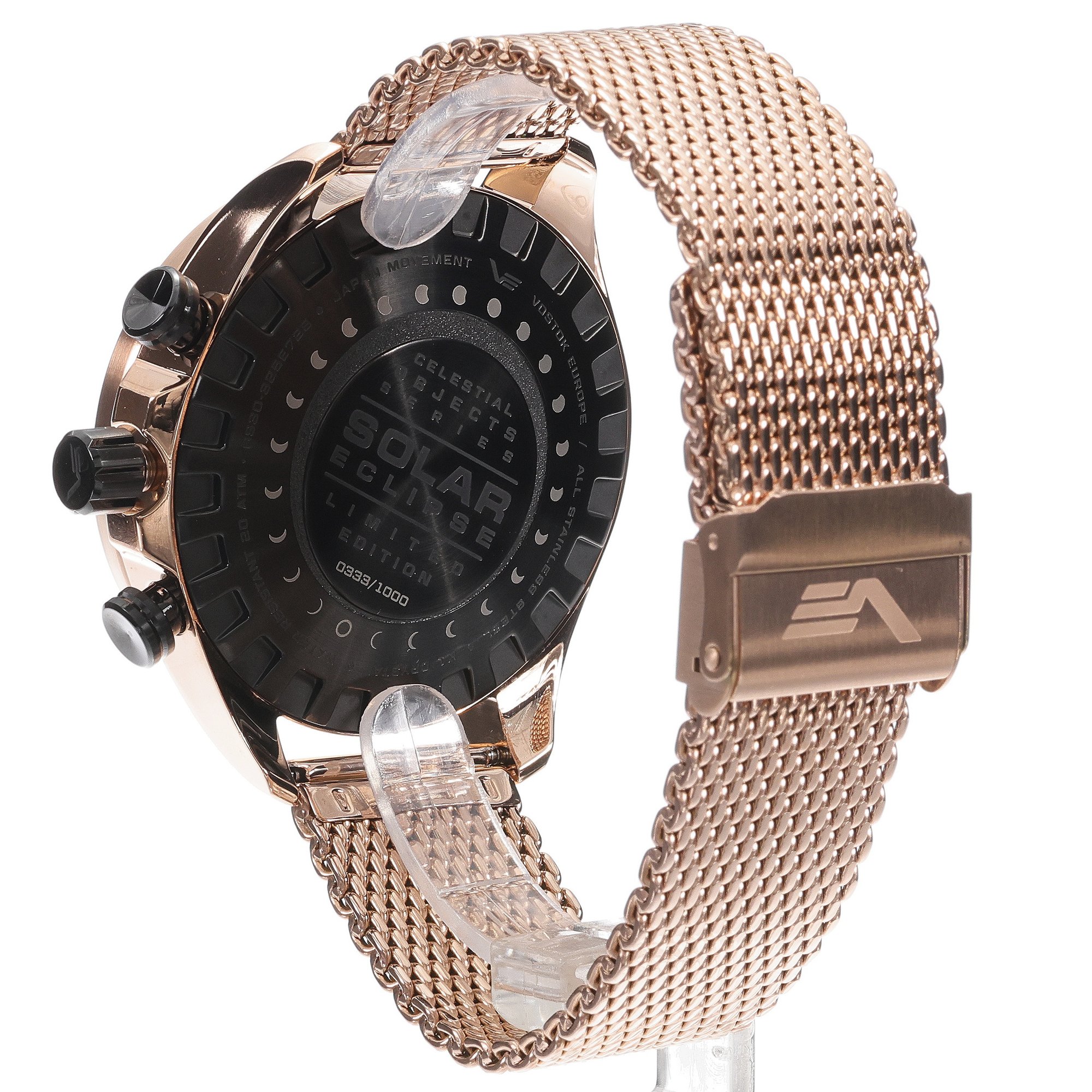 zegarek Vostok Europe 6S30-325E728B Solar Eclipse męski z chronograf Celestial Objects - miniatura 4
