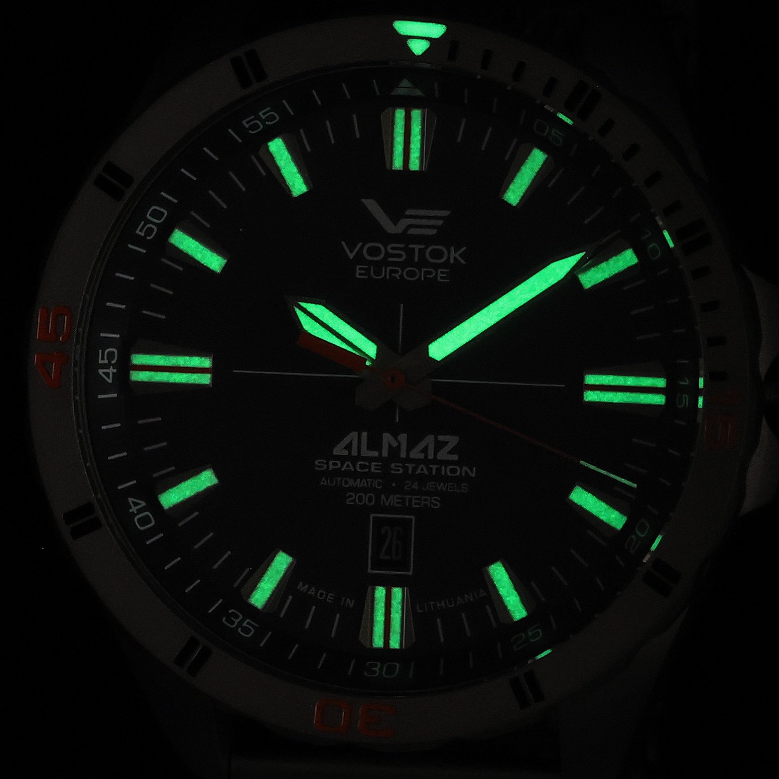 zegarek Vostok Europe NH35A-320H263B automatyczny męski Almaz Almaz Titanium Automatic - miniatura 5