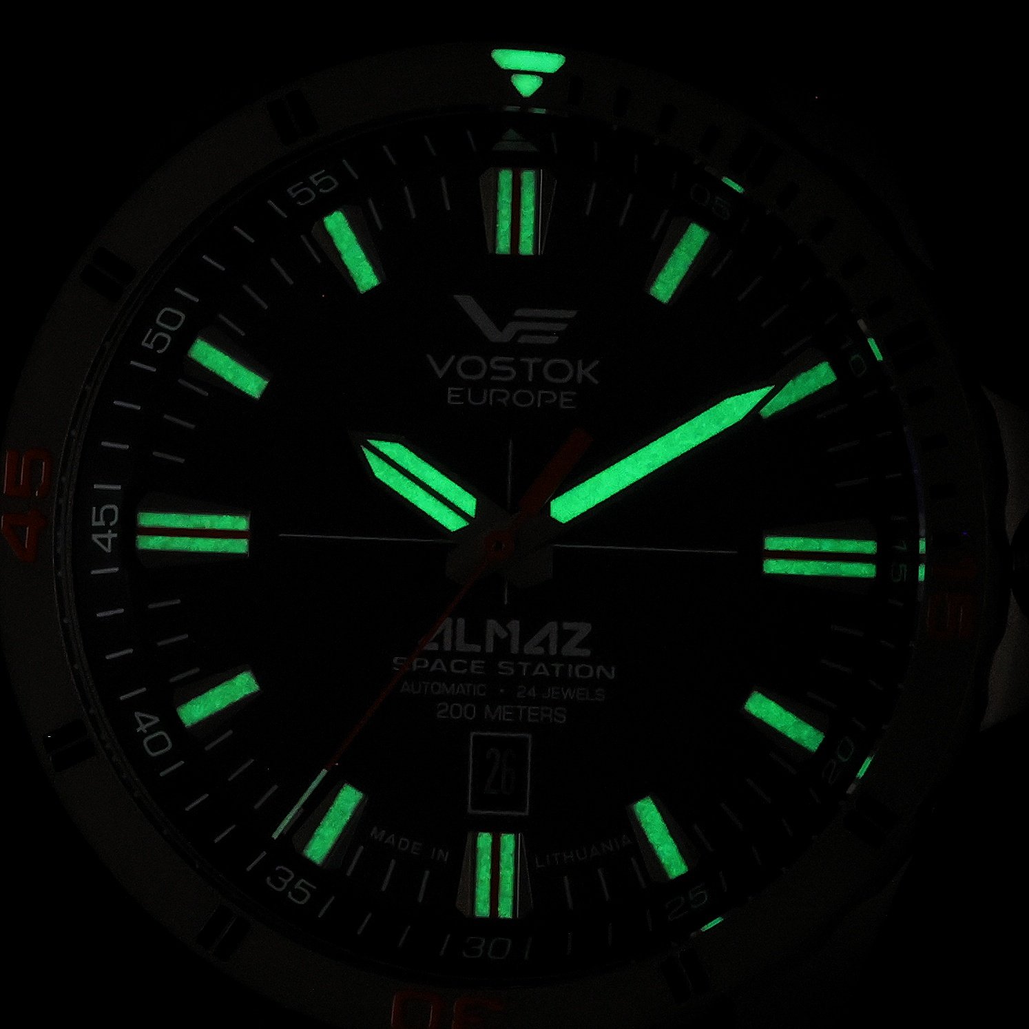 zegarek Vostok Europe NH35A-320H263S automatyczny męski Almaz Almaz Titanium Automatic - miniatura 5
