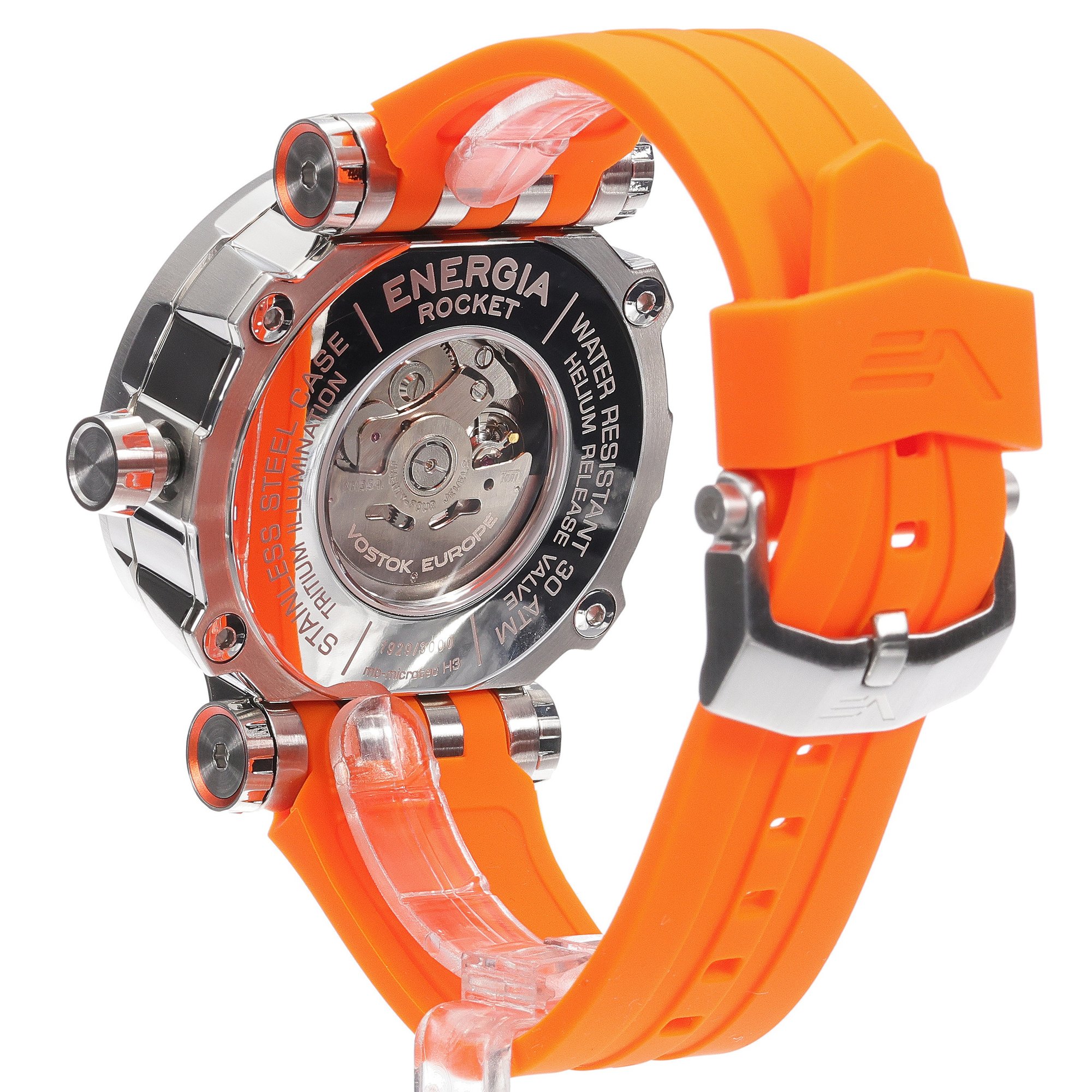 zegarek Vostok Europe NH35A-575A279SO Energia Rocket Automatic Multifunctional Energia Rocket mineralne utwardzane - miniatura 4