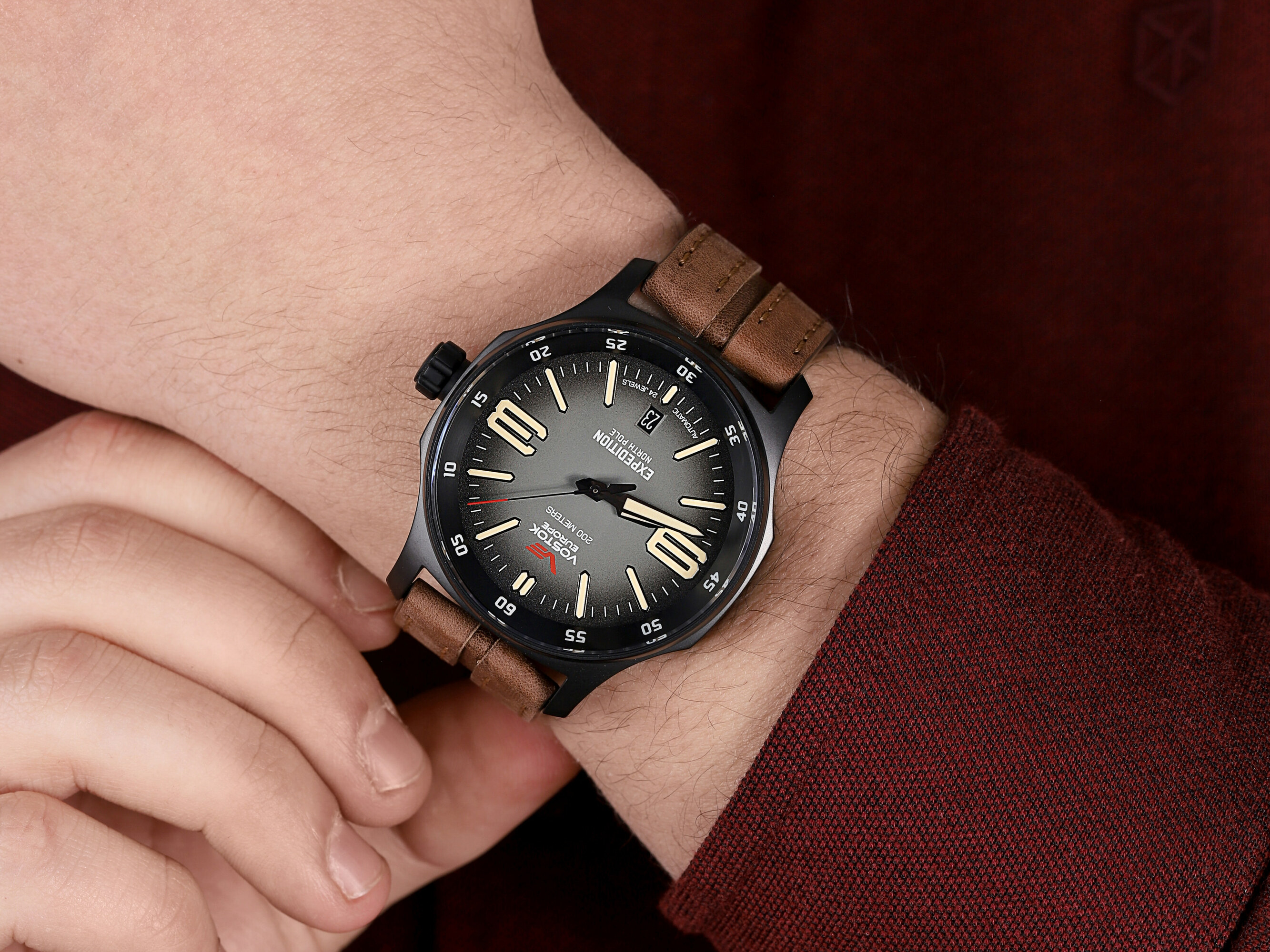 zegarek Vostok Europe NH35A-592C554 czarny Expedition