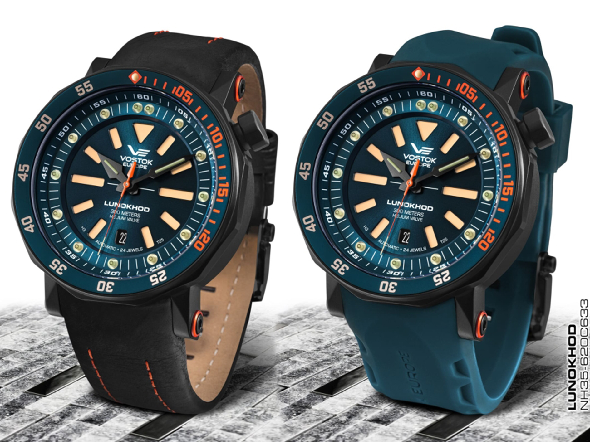 zegarek Vostok Europe NH35A-620C633 automatyczny męski Lunokhod Lunokhod-2 Automatic - miniatura 2