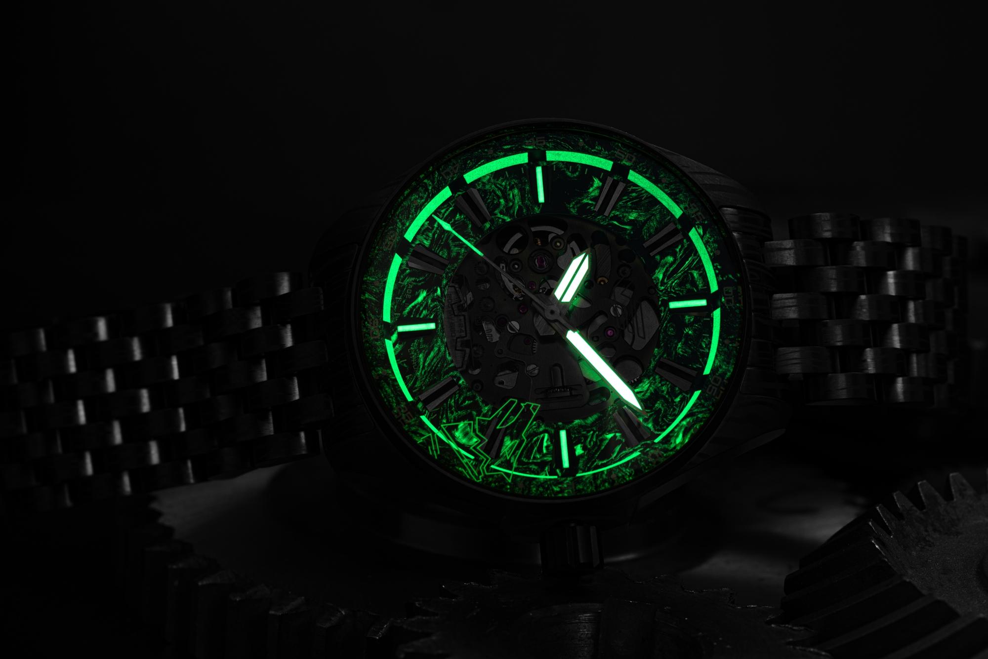 zegarek Vostok Europe NH72-326D777B Gelezinis Vilkas Skeleton Automatic Limited Edition 2026 N1 Rocket mineralne utwardzane - miniatura 11
