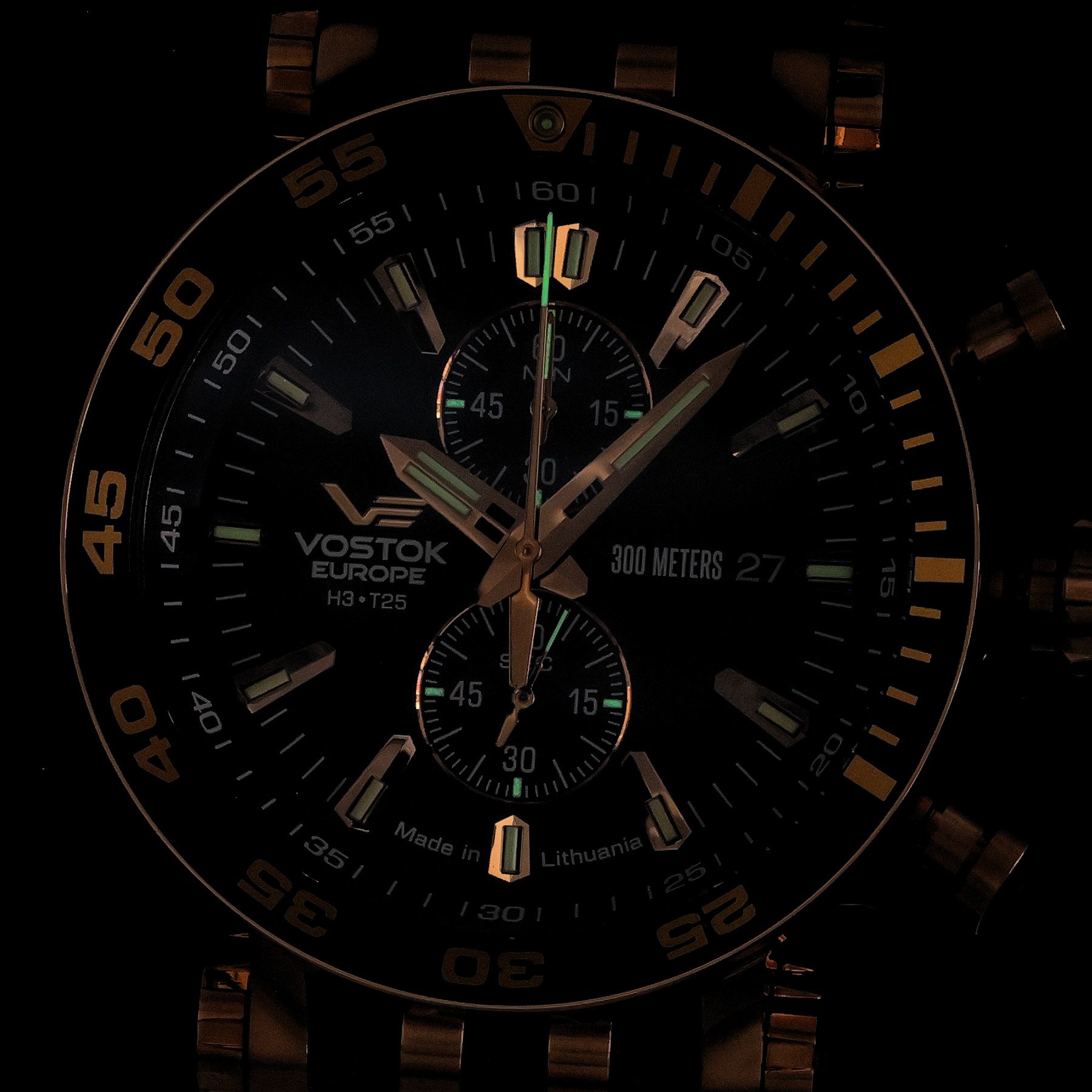 zegarek Vostok Europe VK61-575B590 kwarcowy męski Energia Rocket Energia Chrono Line