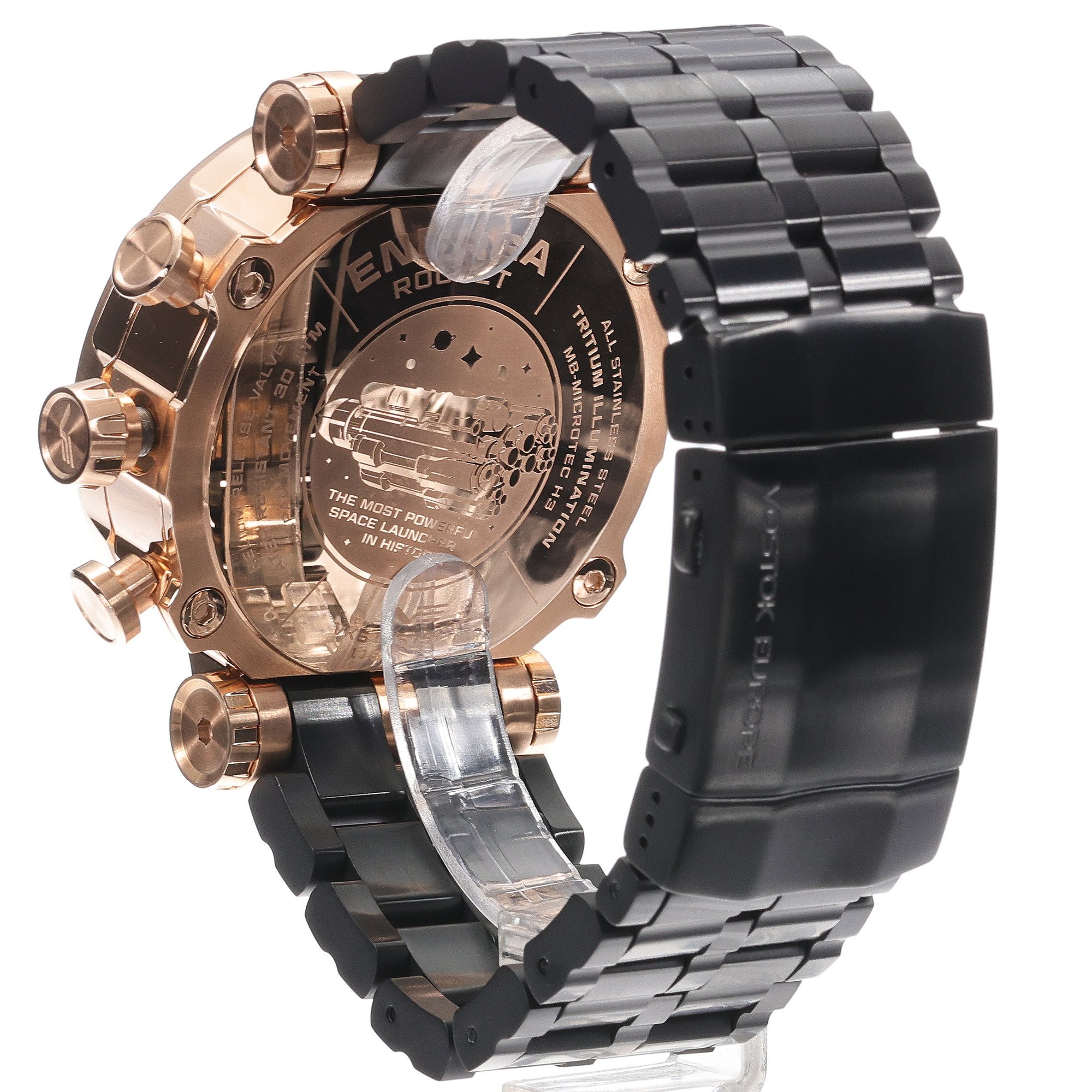 zegarek Vostok Europe VK61-575B590BB męski z chronograf Energia Rocket - miniatura 4