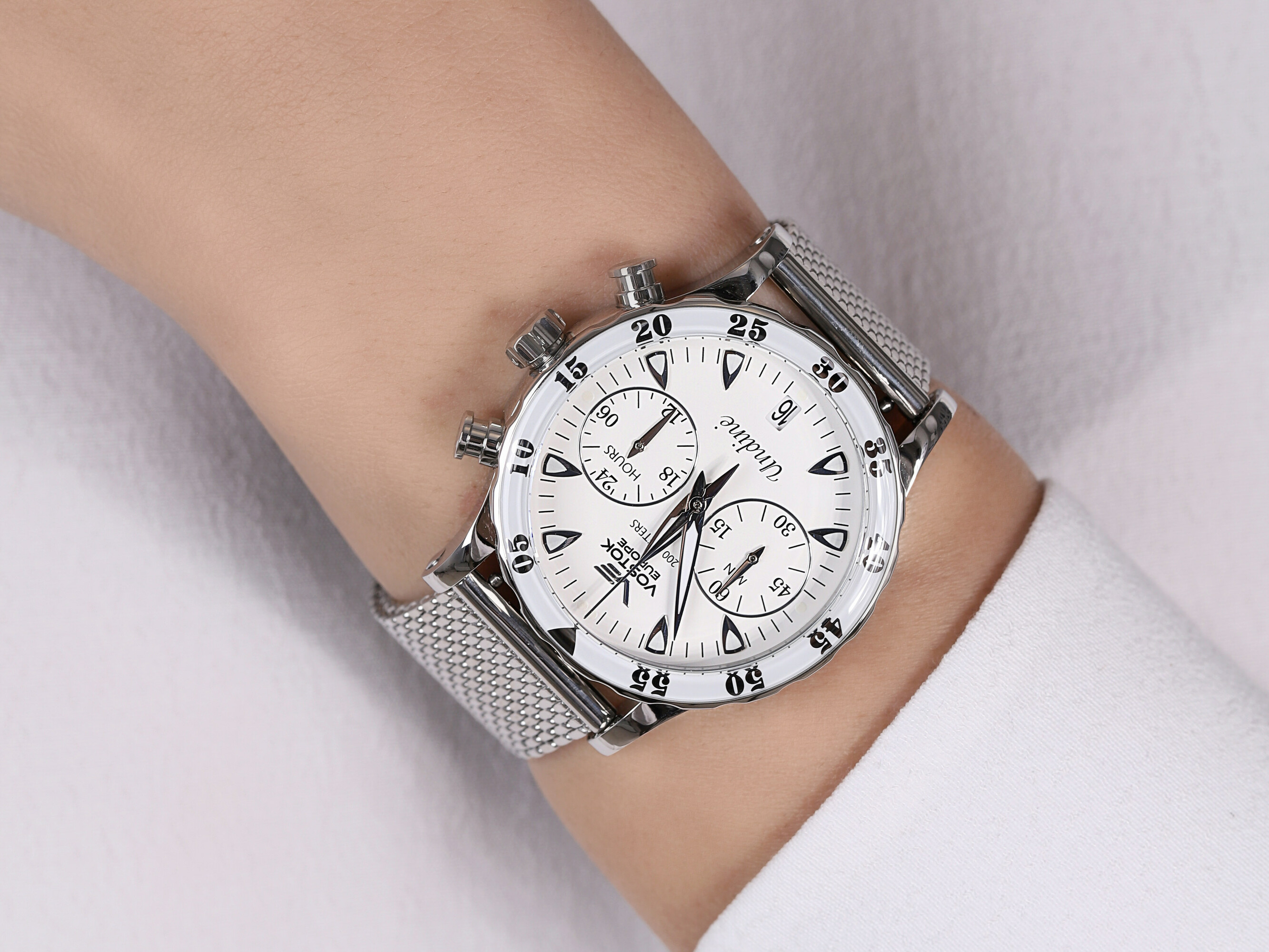 zegarek Vostok Europe VK64-515A524B srebrny Undine - miniatura 5