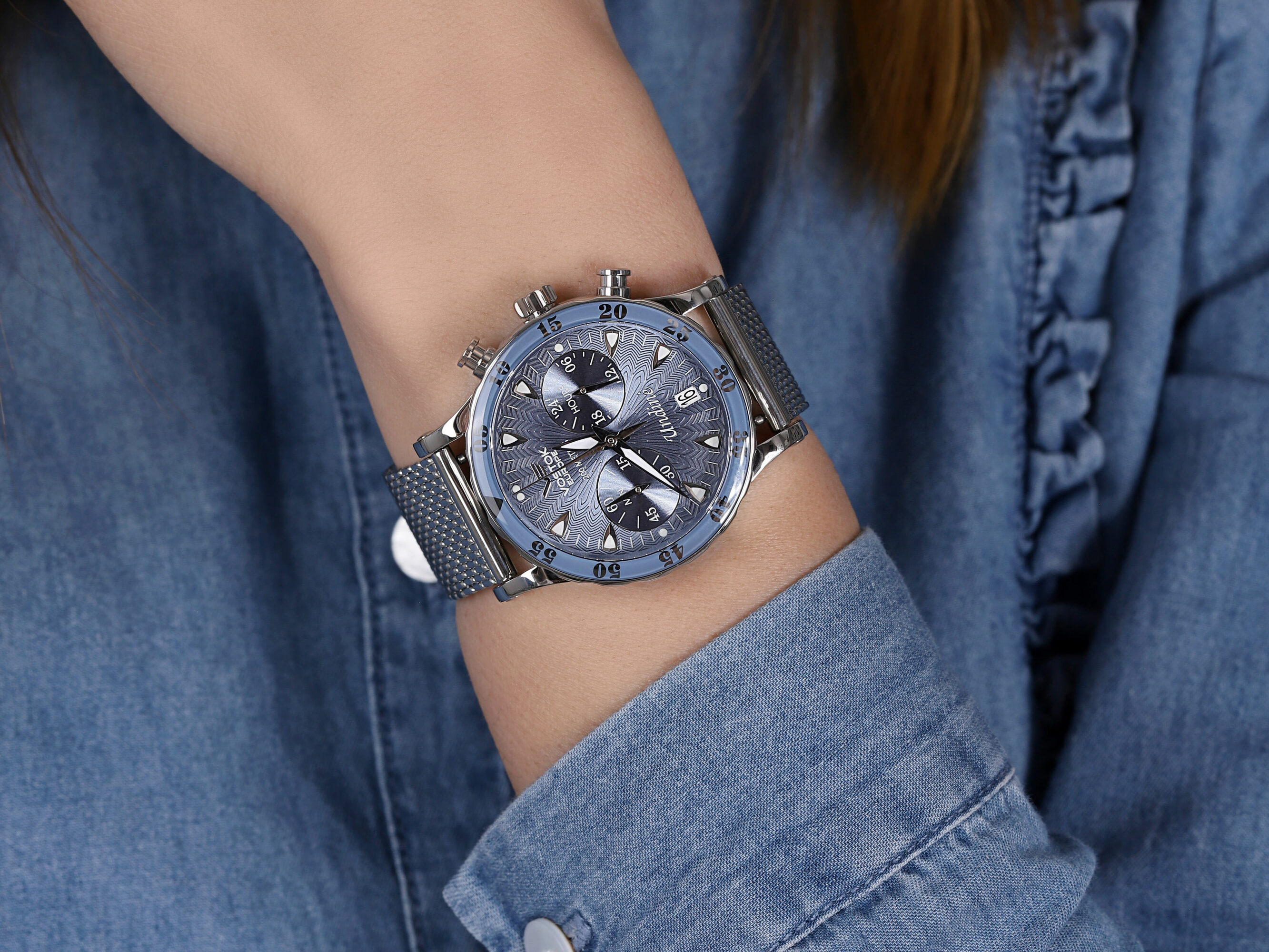 zegarek Vostok Europe VK64-515A526B srebrny Undine - miniatura 5
