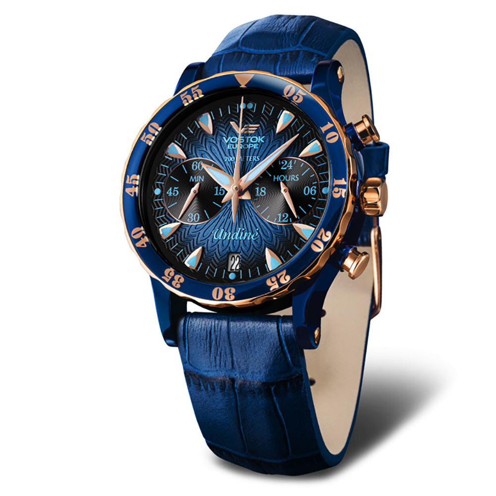 zegarek Vostok Europe VK64-515E628B damski z chronograf Undine