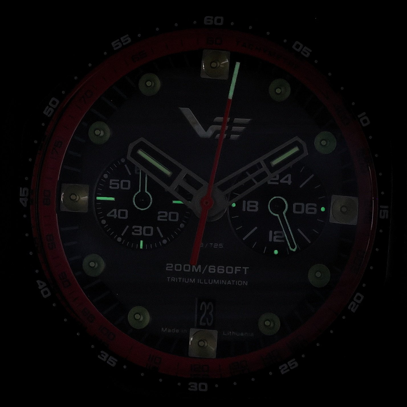 zegarek Vostok Europe VK64-640C699 Atomic Age Sakharov Line Quartz Chrono Atomic Age mineralne utwardzane - miniatura 4