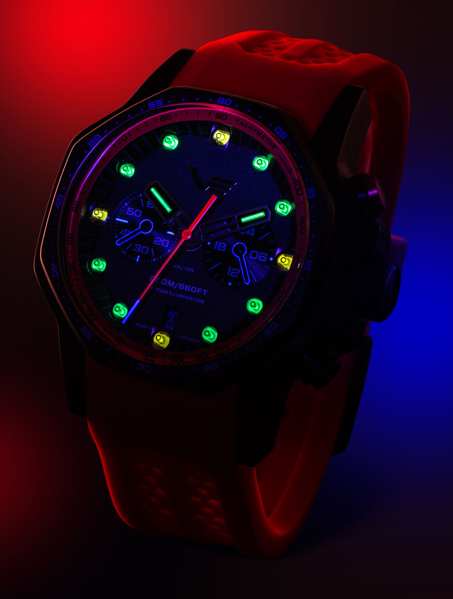 zegarek Vostok Europe VK64-640C699 Atomic Age Sakharov Line Quartz Chrono męski z tachometr Atomic Age - miniatura 6