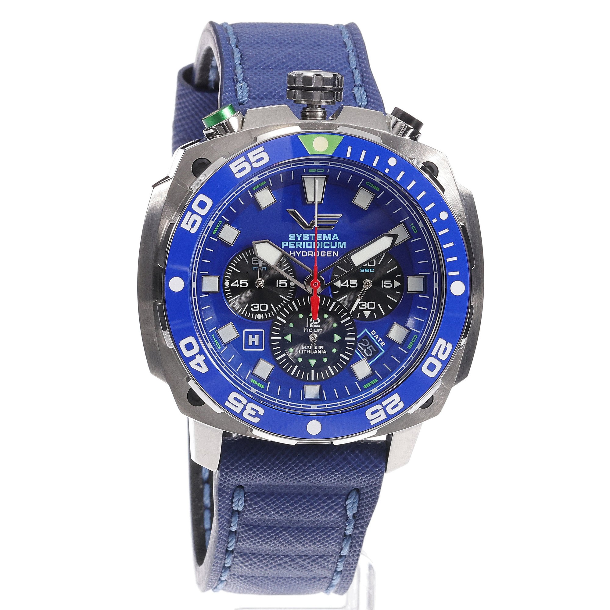 zegarek Vostok Europe VK67-650A720 Systema Periodicum Hydrogen Systema Periodicum mineralne utwardzane - miniatura 3