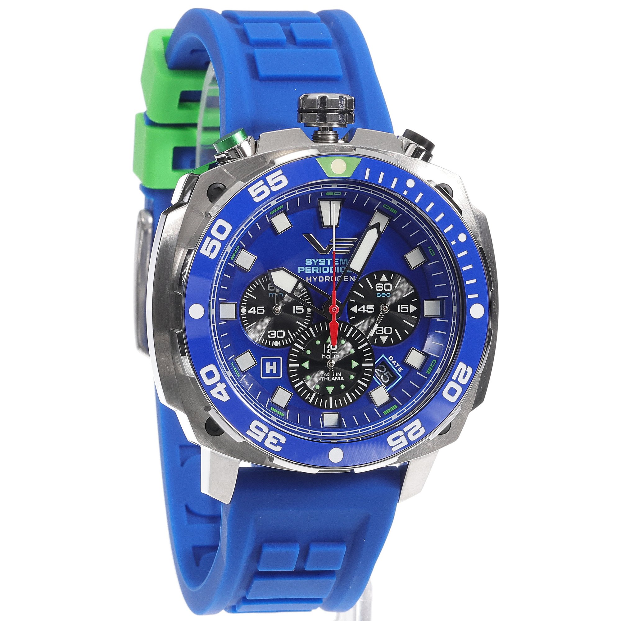 zegarek Vostok Europe VK67-650A720S Systema Periodicum Hydrogen Systema Periodicum mineralne utwardzane - miniatura 3