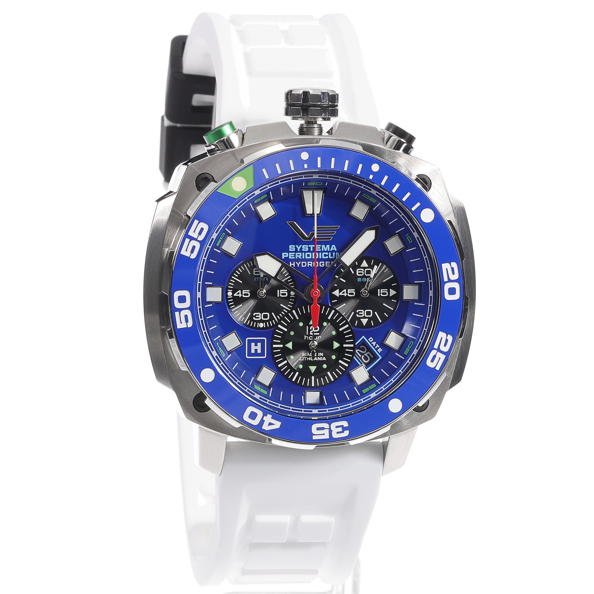 zegarek Vostok Europe VK67-650A720SW Systema Periodicum Hydrogen Systema Periodicum mineralne utwardzane - miniatura 3