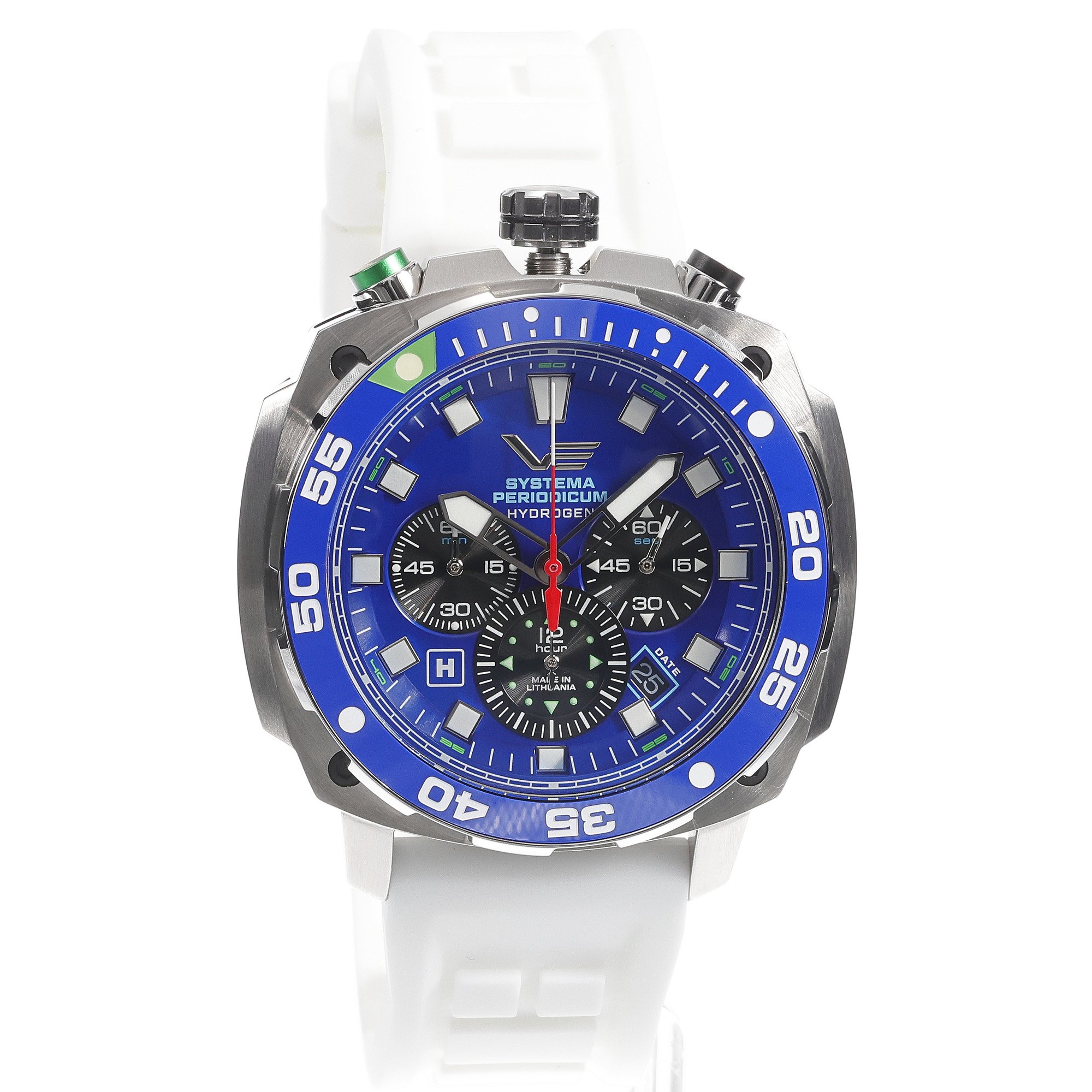 zegarek Vostok Europe VK67-650A720SWL Systema Periodicum Hydrogen męski z chronograf Systema Periodicum - miniatura 3