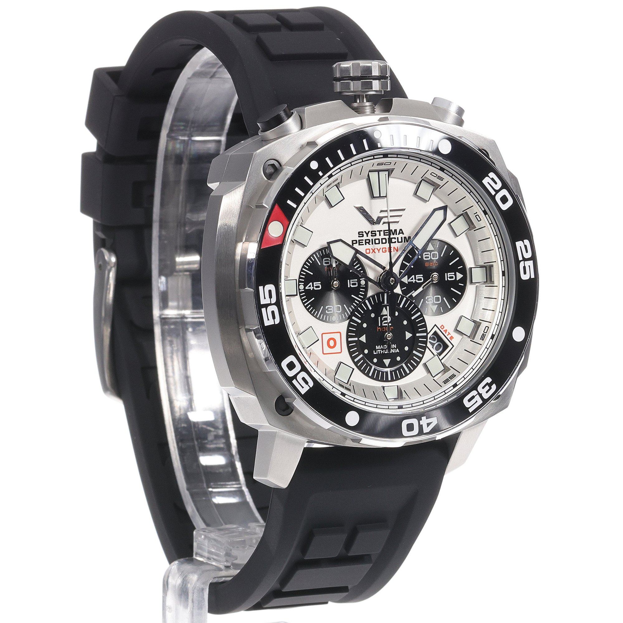 zegarek Vostok Europe VK67-650A722SB Systema Periodicum Oxygen męski z chronograf Systema Periodicum