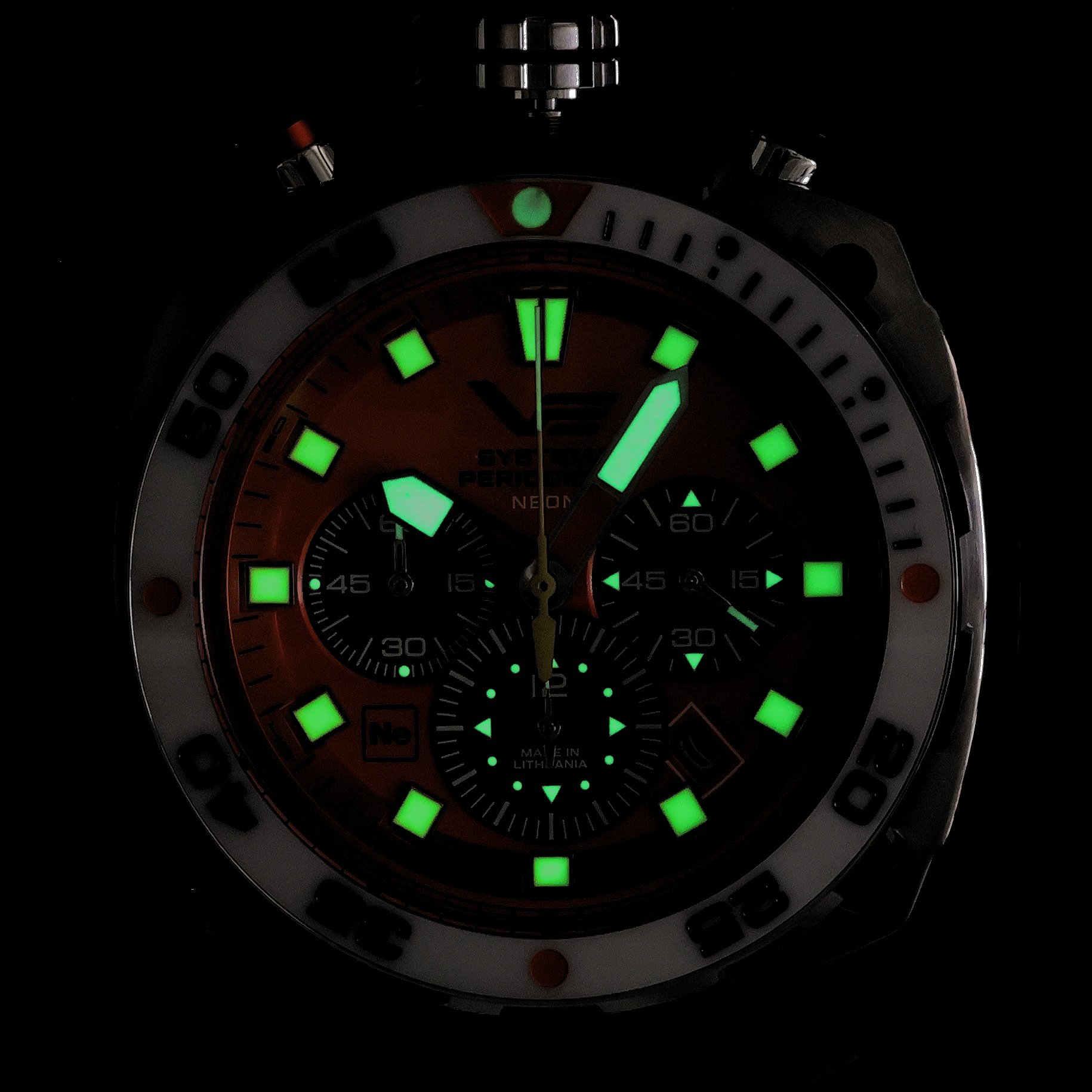 zegarek Vostok Europe VK67-650A723LB kwarcowy męski Systema Periodicum Systema Periodicum Neon - miniatura 5