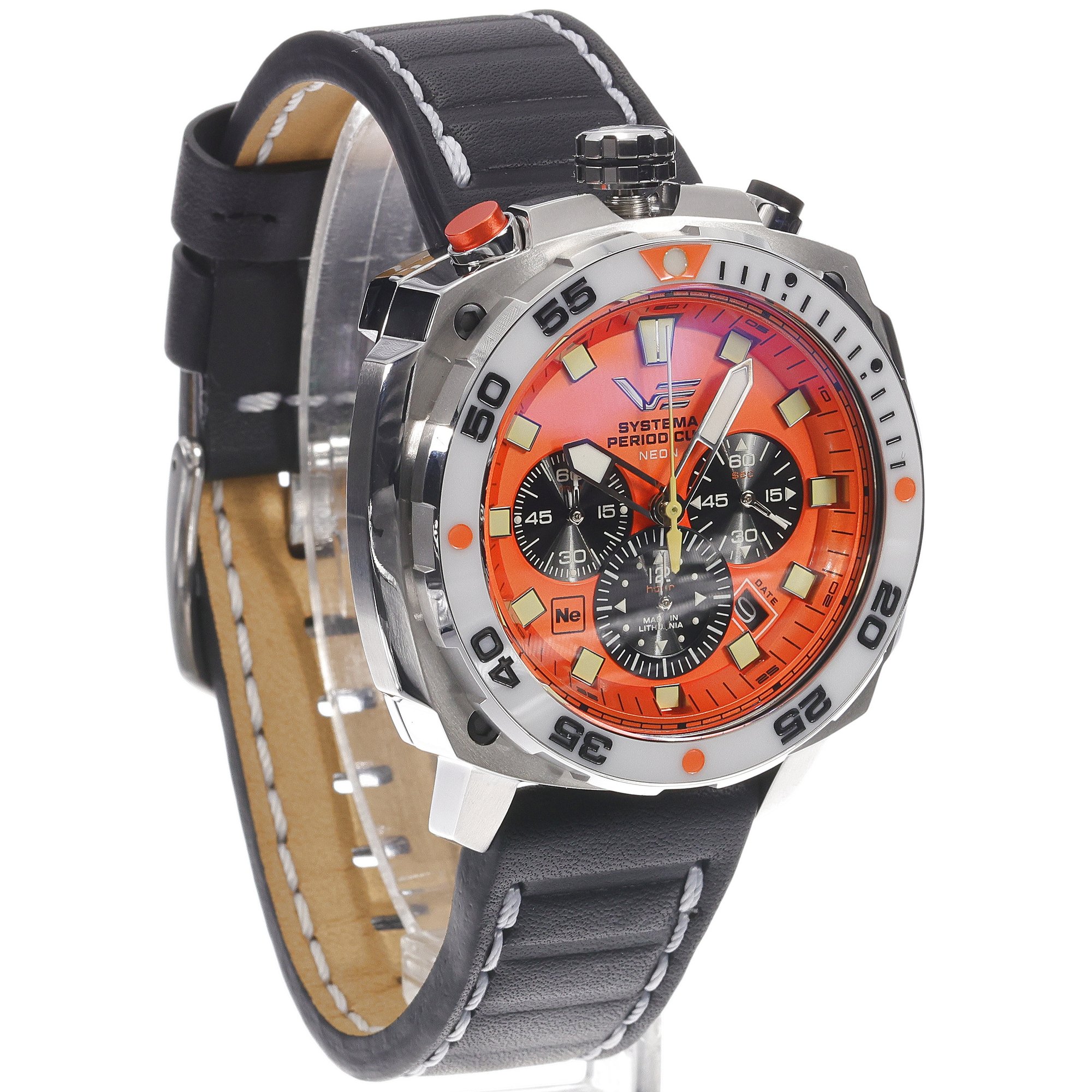 zegarek Vostok Europe VK67-650A723LB Systema Periodicum Neon męski z chronograf Systema Periodicum - miniatura 3