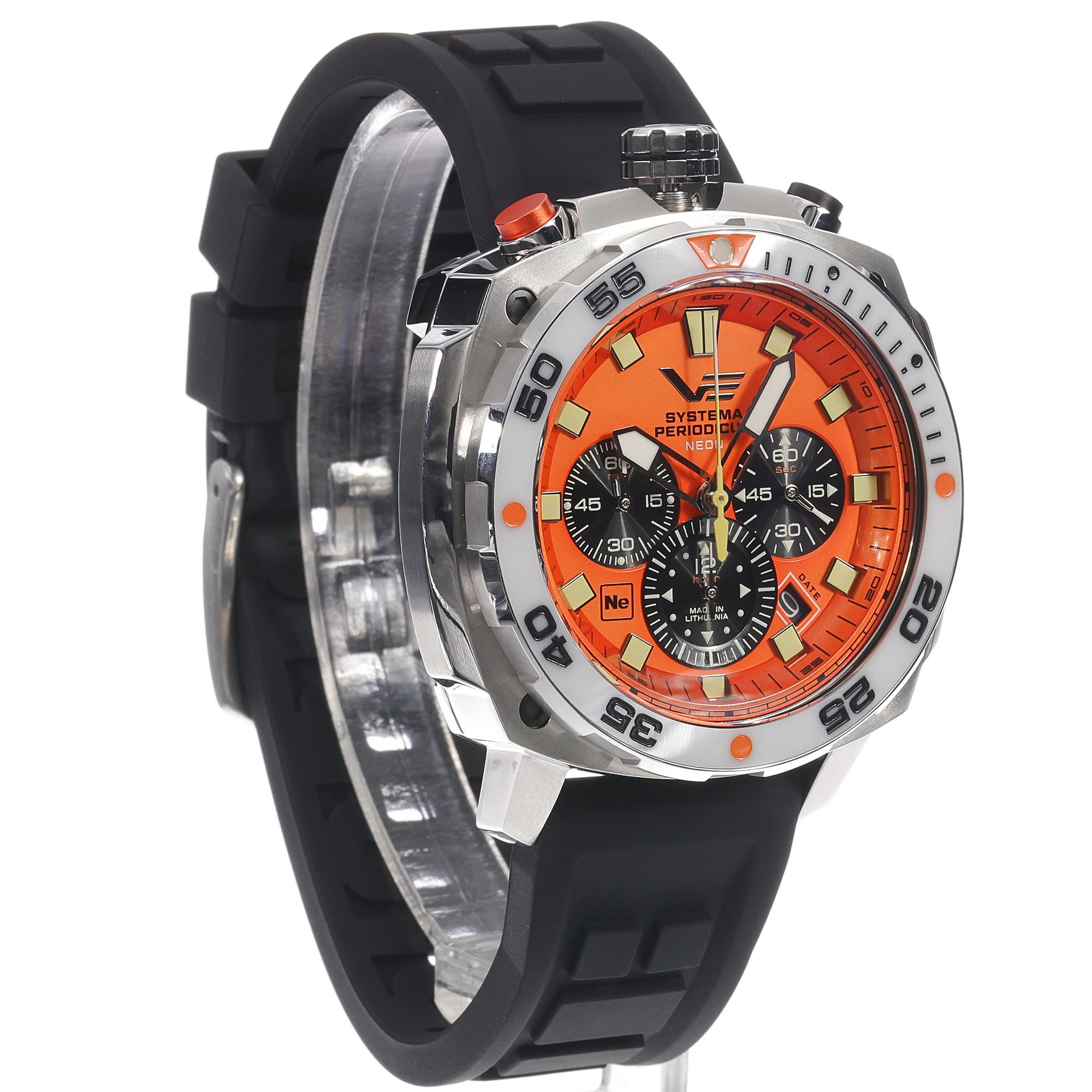 zegarek Vostok Europe VK67-650A723SB Systema Periodicum Neon męski z chronograf Systema Periodicum - miniatura 3